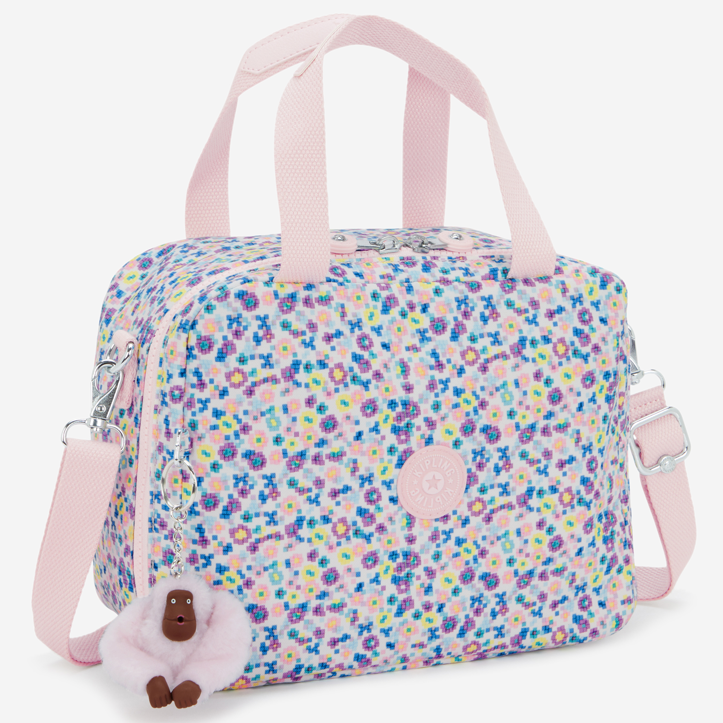 KIPLING Miyo Digi Flower Prt Large lunchbag (with trolley sleeve) I2989-7ER
