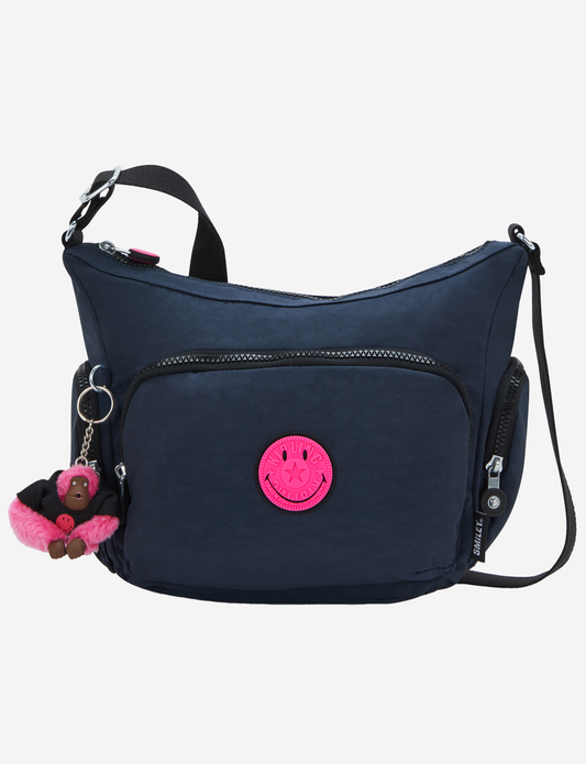 KIPLING Gabb S Pink Fun Blue Medium crossbody I9883-9KS