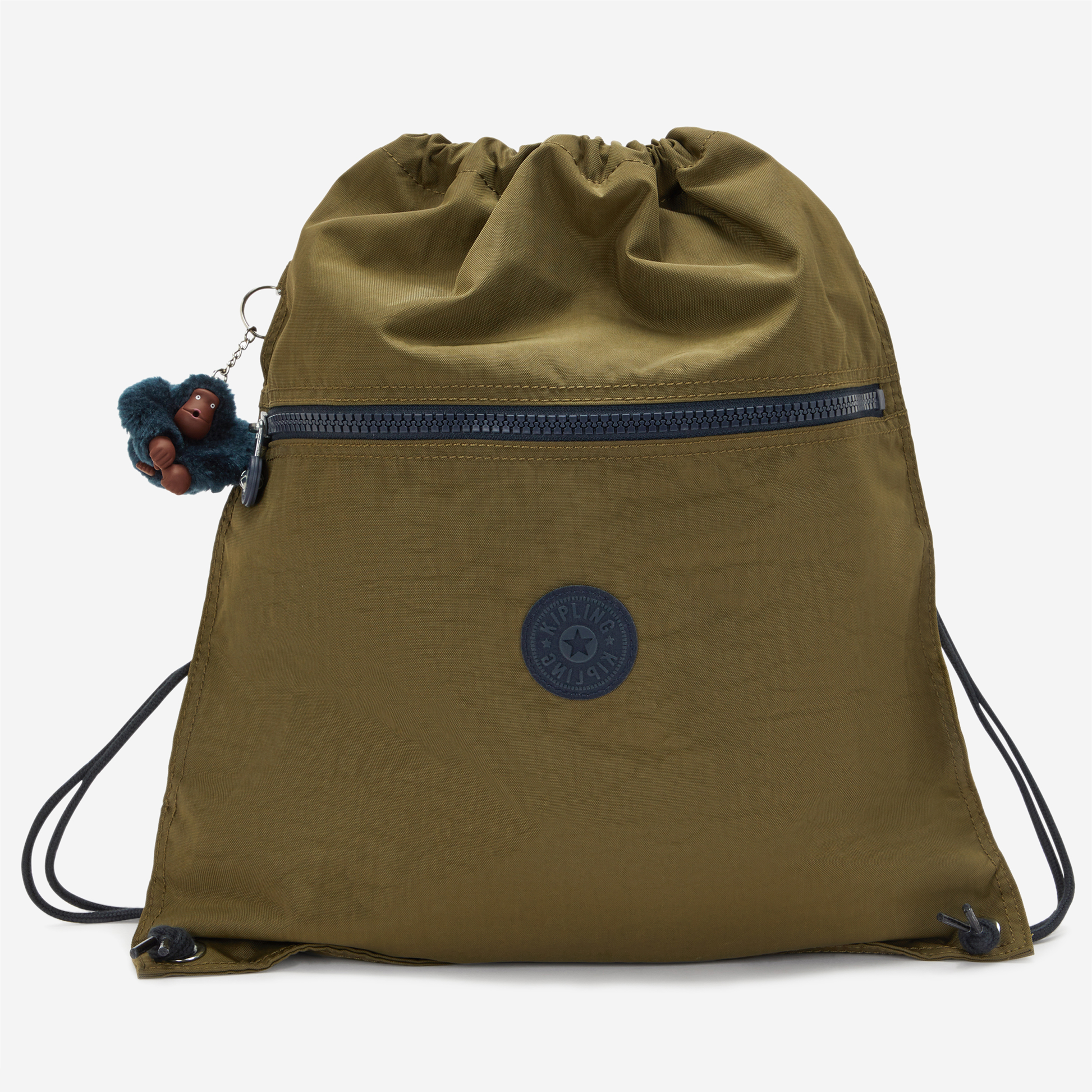 KIPLING Supertaboo Treasure Green Medium backpack (with drawstring) 09487-1HW