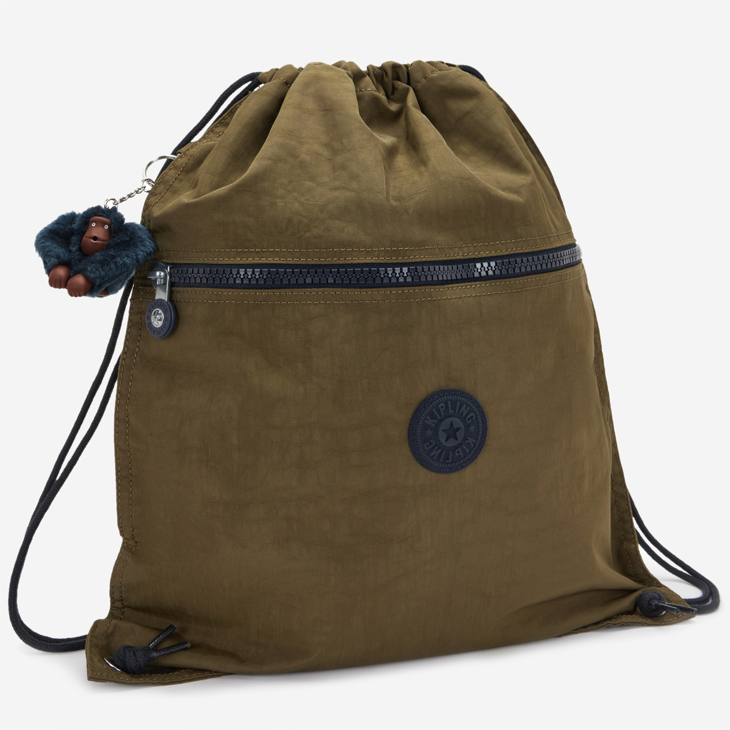 KIPLING Supertaboo Treasure Green Medium backpack (with drawstring) 09487-1HW