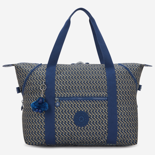 KIPLING Art M Blue on Wire Large tote I6004-9PC