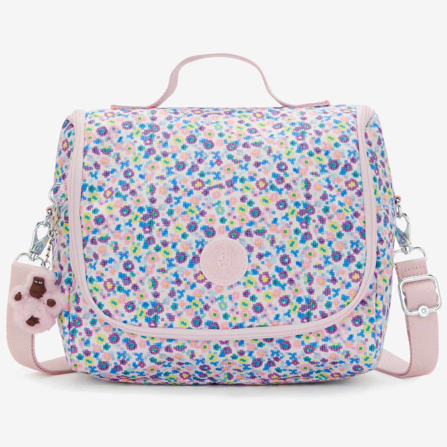 KIPLING New Kichirou Digi Flower Prt Large lunchbag (with trolley sleeve) I5749-7ER