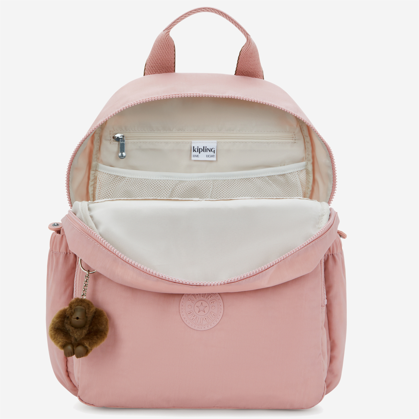 KIPLING Maisie Memory Pink Medium baby backpack (with changing mat) I3339-0PN