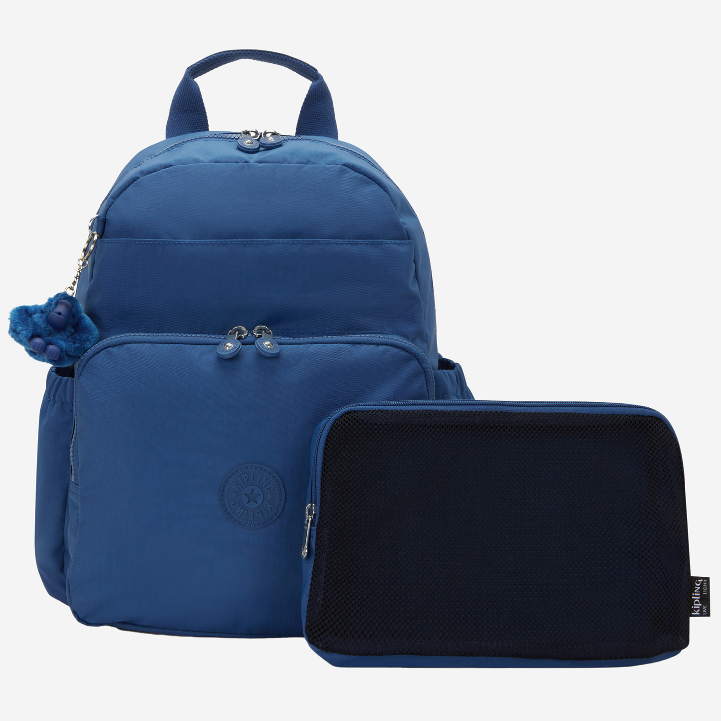 KIPLING Maisie Casual Blue Medium baby backpack (with changing mat) I3339-5PZ