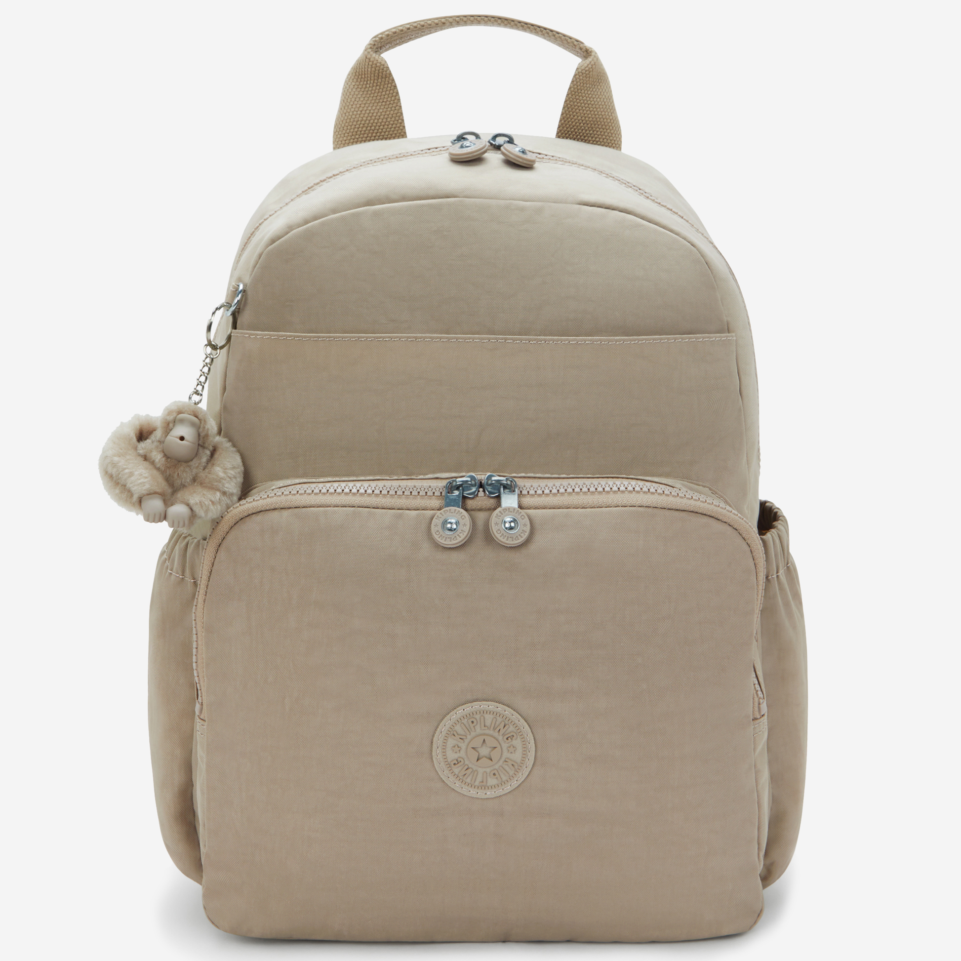 KIPLING Maisie Soft Taupe Medium baby backpack (with changing mat) I3339-4PW