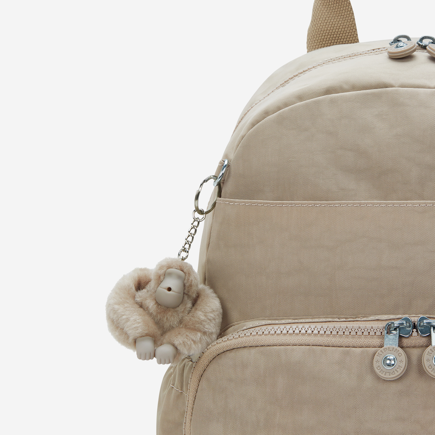 KIPLING Maisie Soft Taupe Medium baby backpack (with changing mat) I3339-4PW