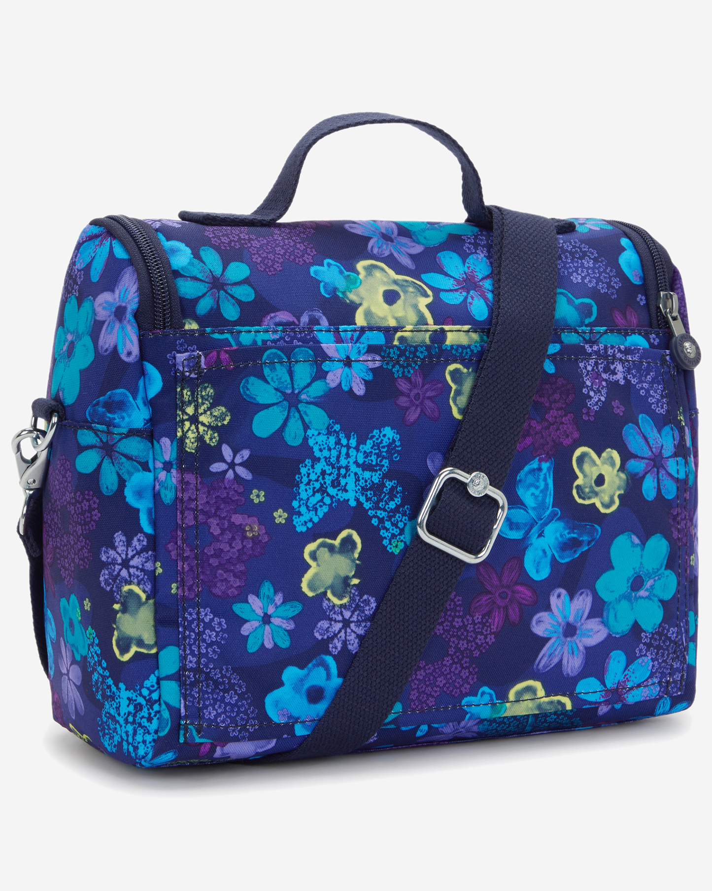 Kipling  New Kichirou Dark Flwr Stamp Large LunchBag with Trolley Sleeve I5749-4FM