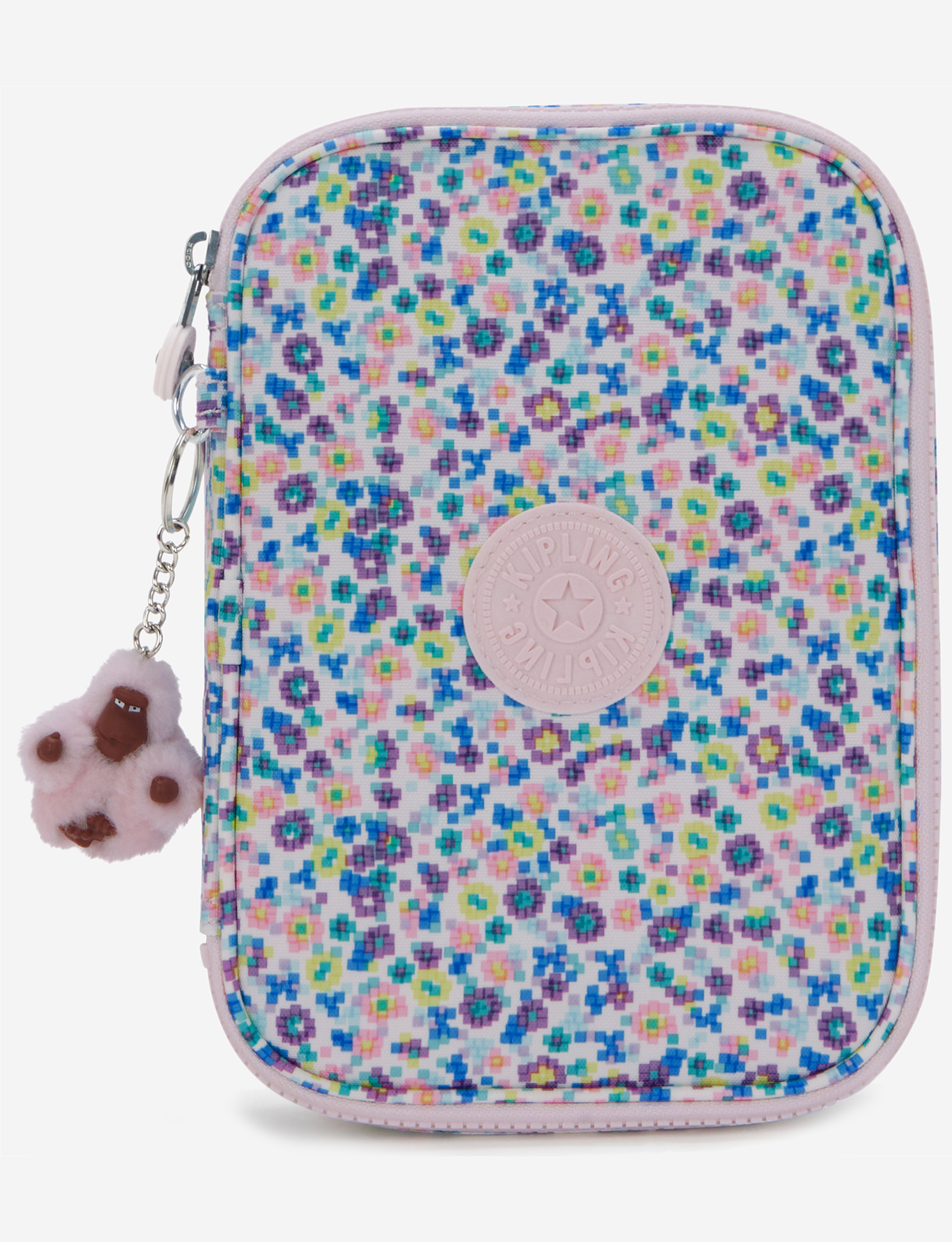 KIPLING 100 Pens Digi Flower Prt Large pencase I6002-7ER