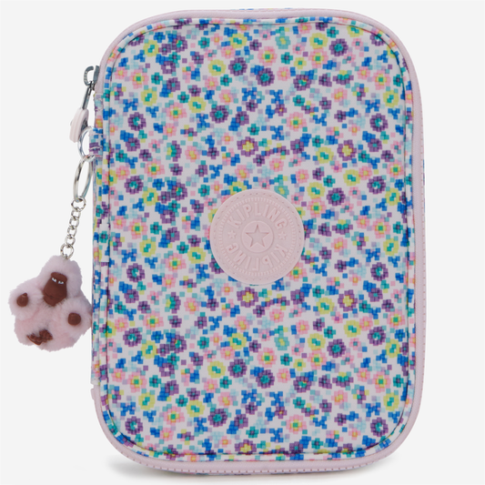 KIPLING 100 Pens Digi Flower Prt Large pencase I6002-7ER