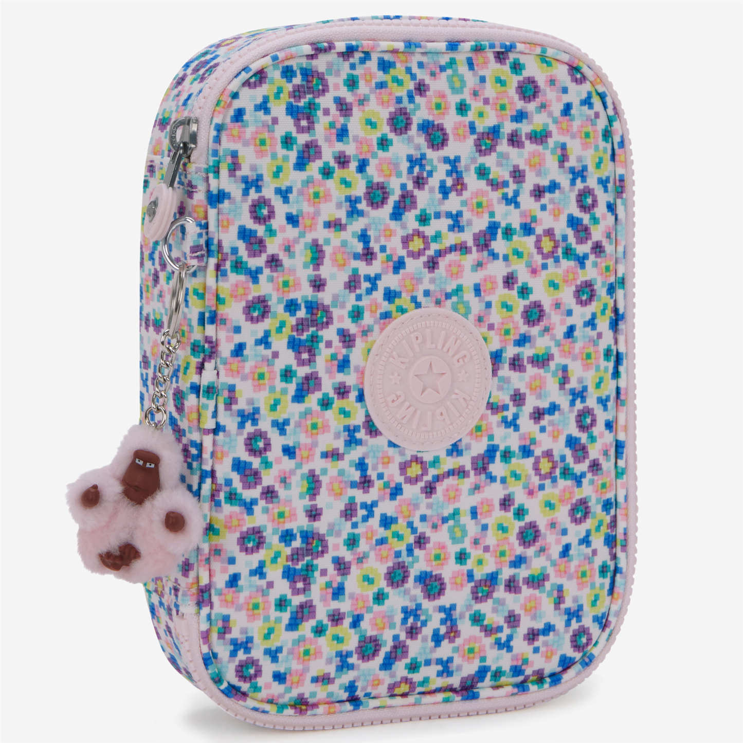 KIPLING 100 Pens Digi Flower Prt Large pencase I6002-7ER