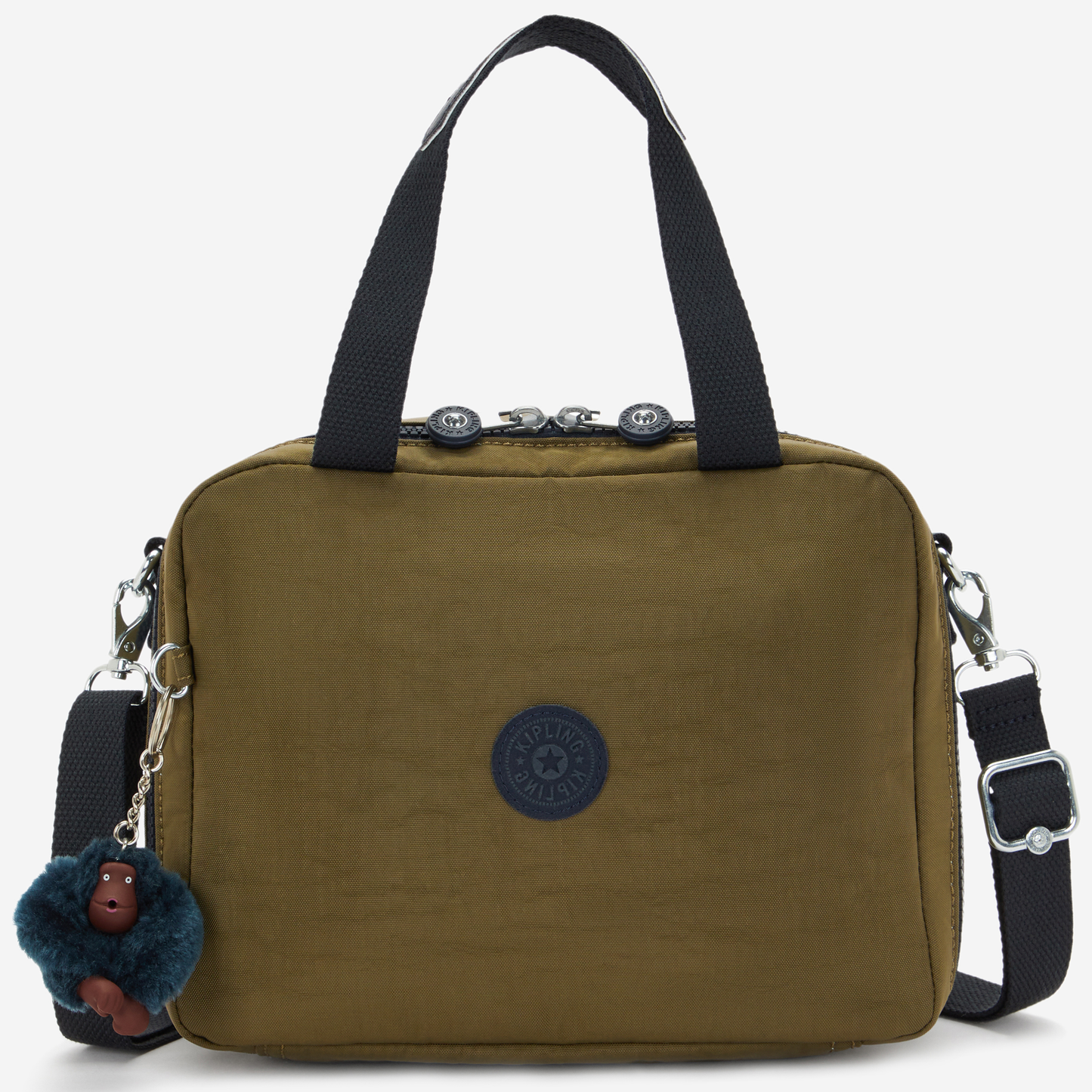 KIPLING Miyo Treasure Green Large lunchbag (with trolley sleeve) 15381-1HW