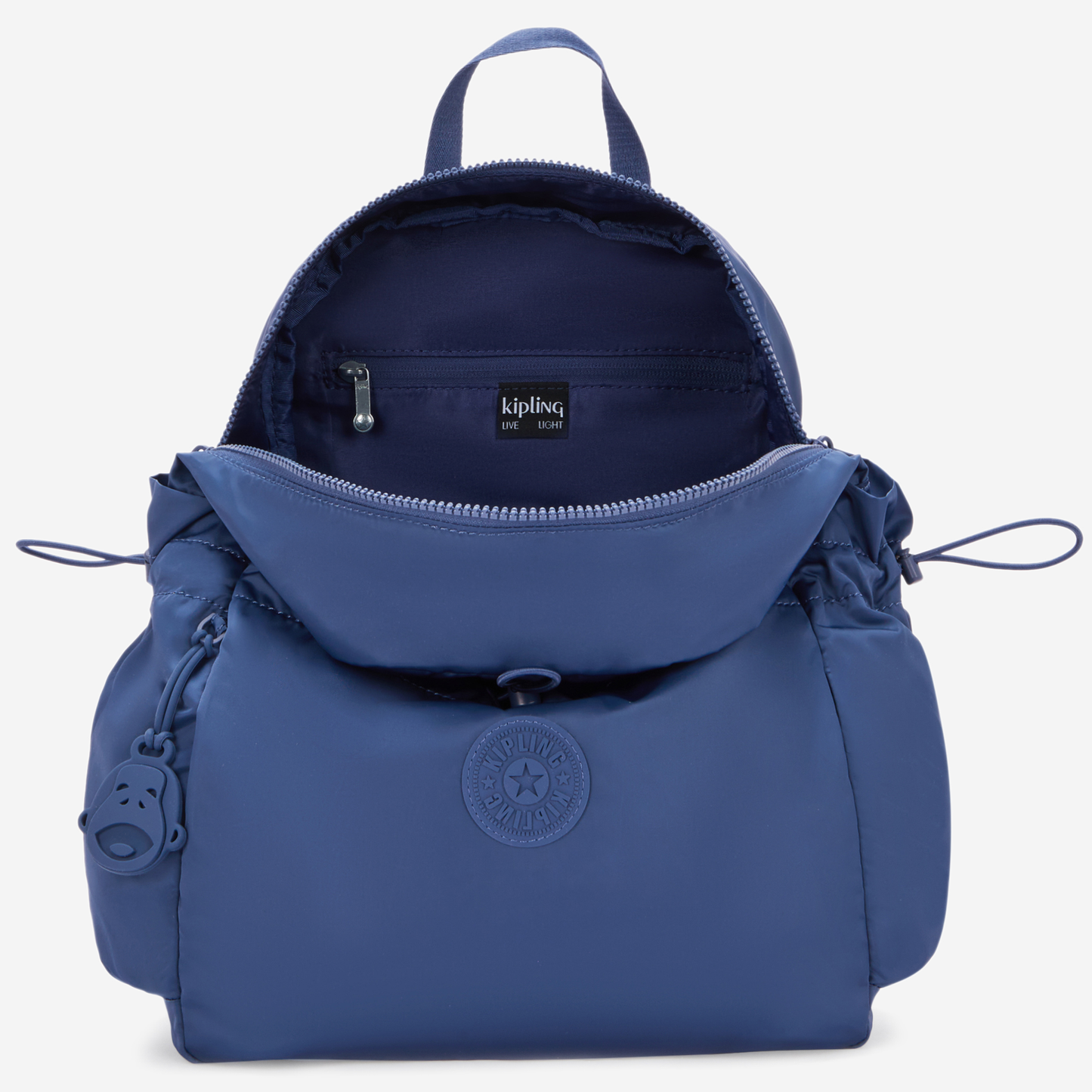 KIPLING Amita Casual Blue GZ Medium Backpack with Drawstring Pocket I8172-1KZ
