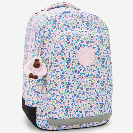 KIPLING Class Room Digi Flower Prt Large backpack (with laptop compartment) I7090-7ER
