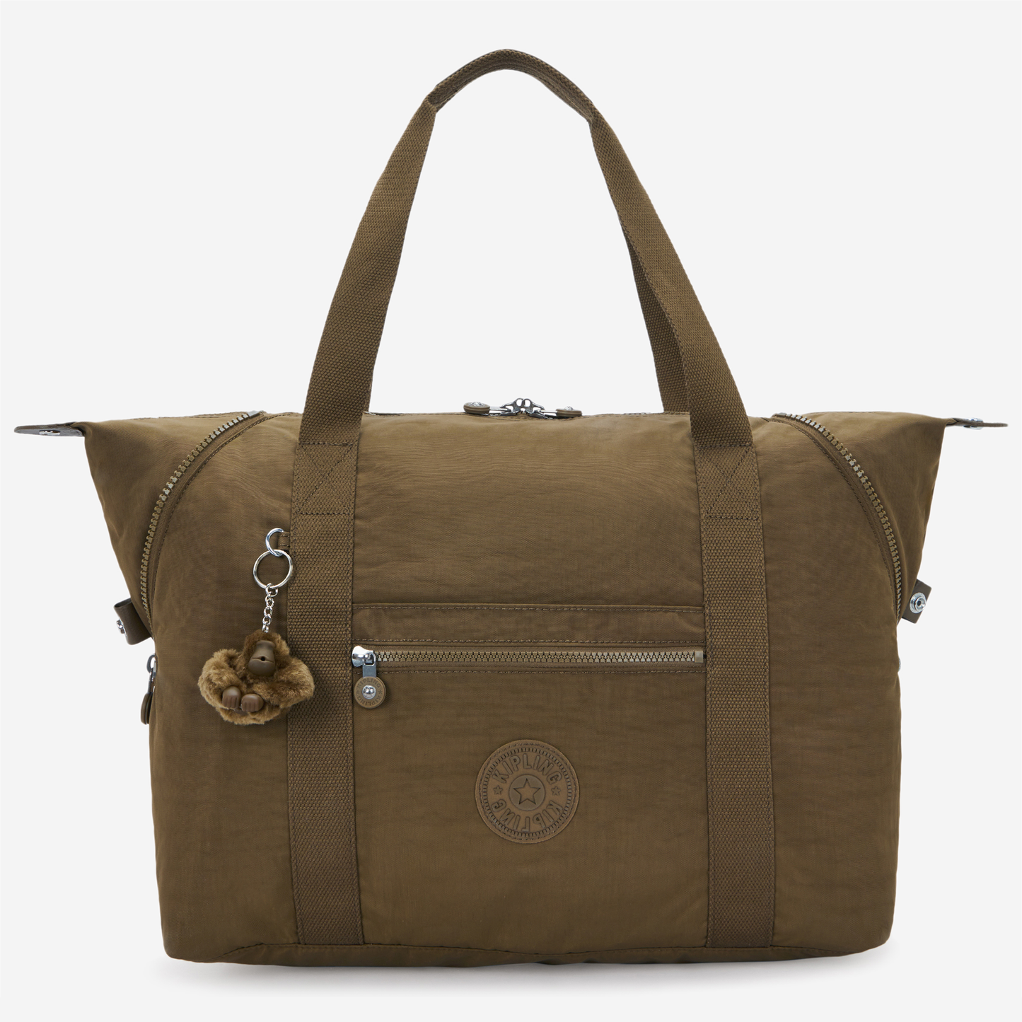 KIPLING Art M Smooth Khaki Large tote 13405-1NA