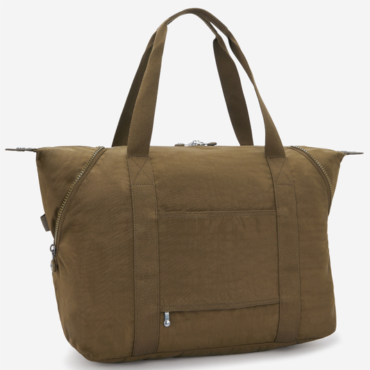 KIPLING Art M Smooth Khaki Large tote 13405-1NA