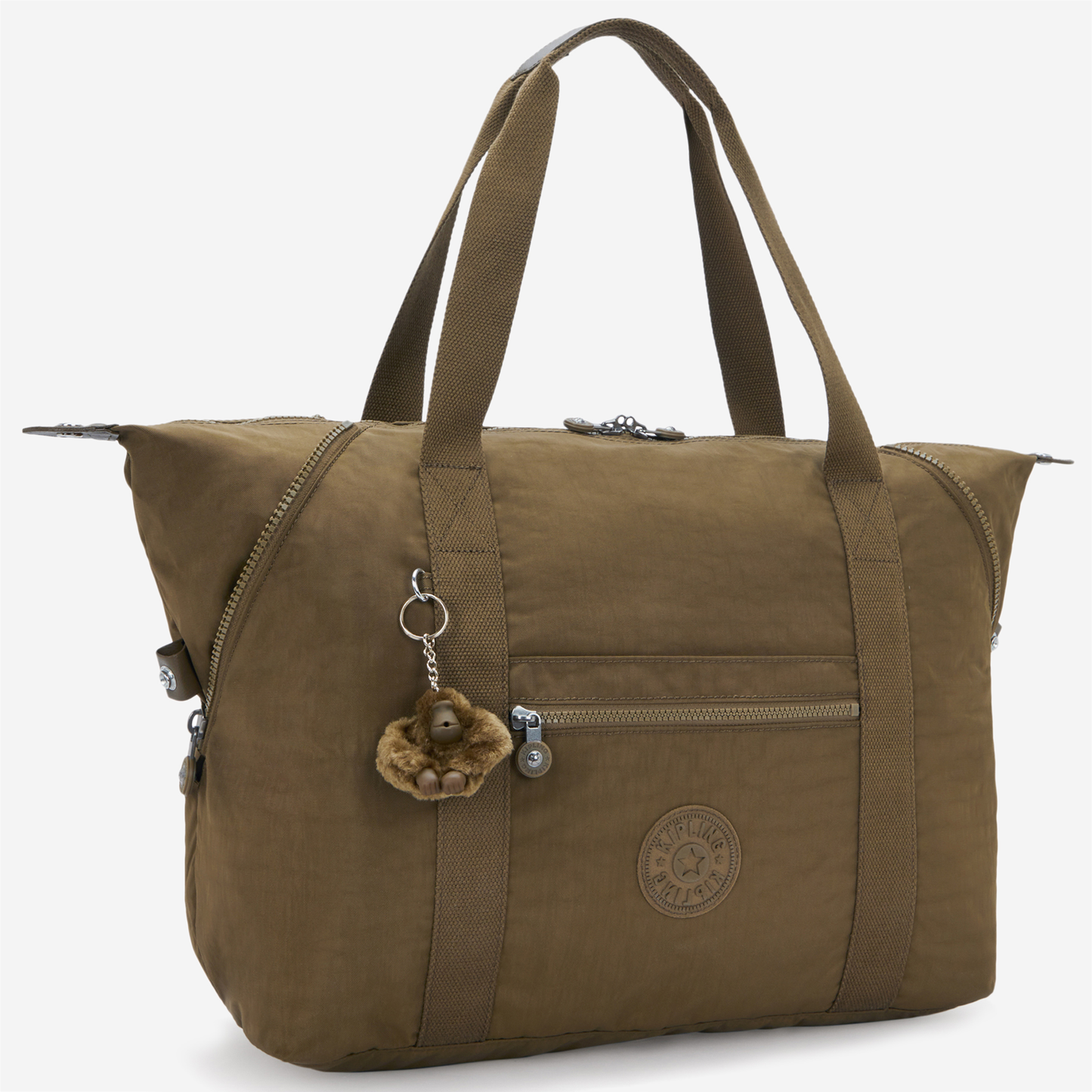 KIPLING Art M Smooth Khaki Large tote 13405-1NA
