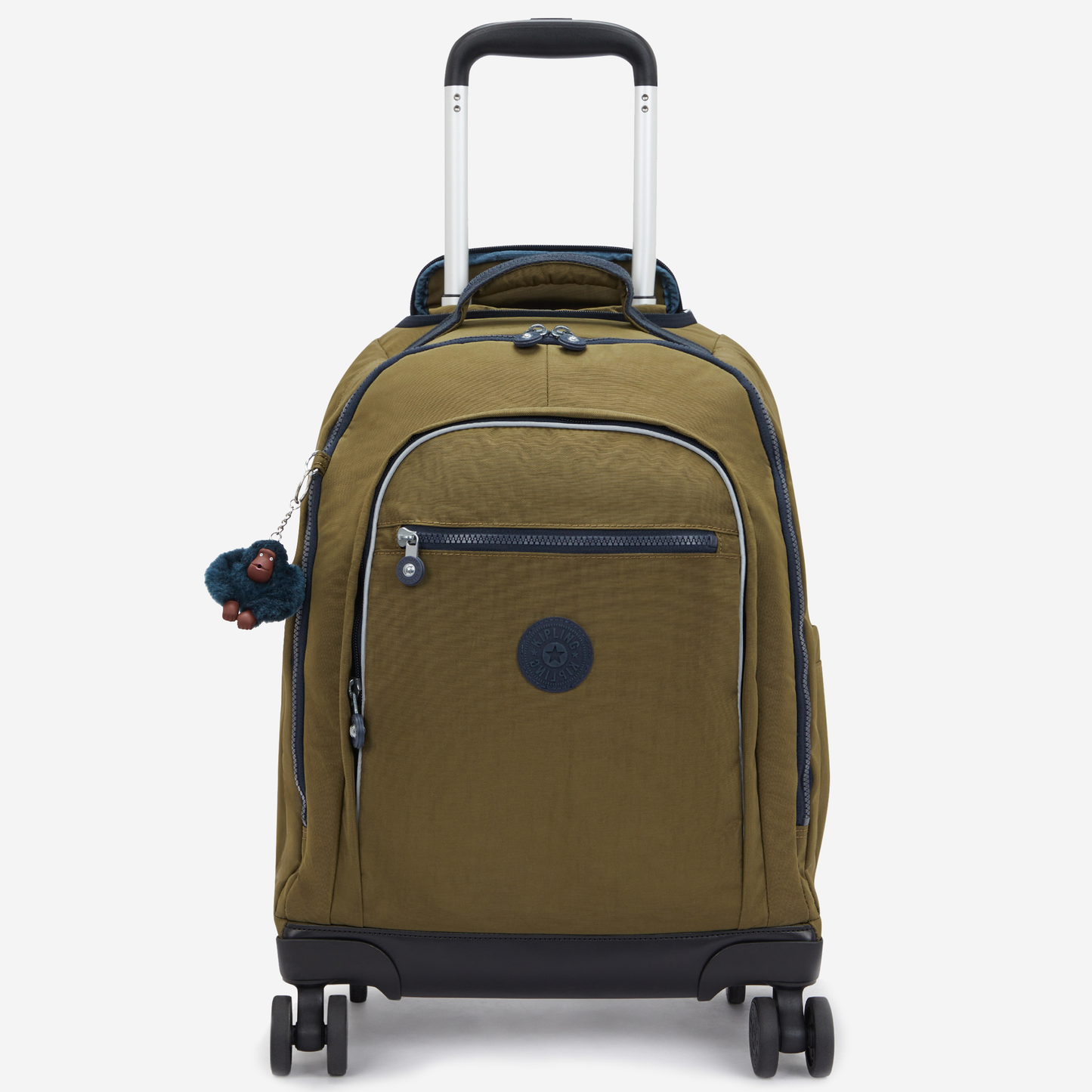 KIPLING New Zea Treasure Green Large wheeled backpack (with laptop compartment) I5246-1HW