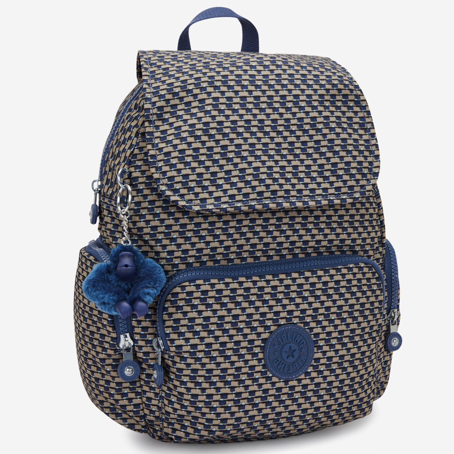 KIPLING City Zip S Blue on Wire Small backpack I6345-9PC