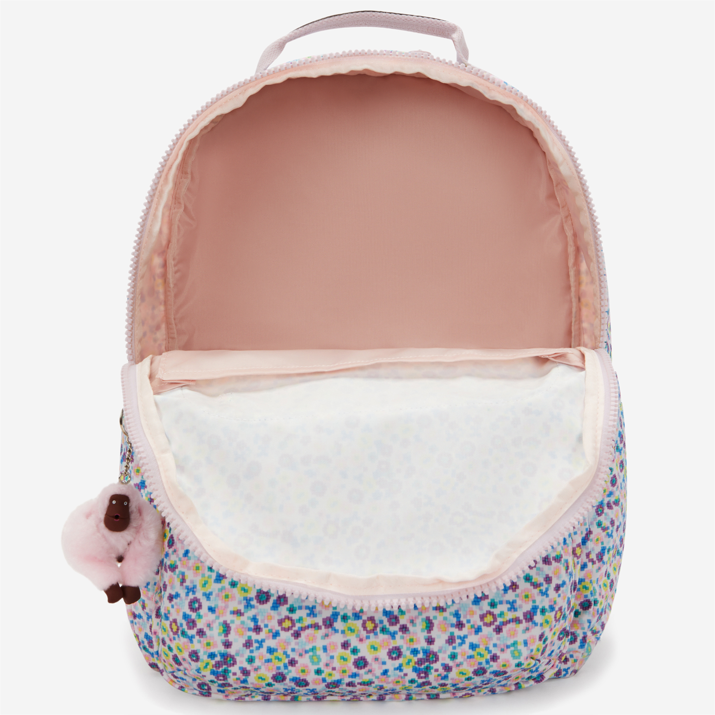 KIPLING Seoul Lap Digi Flower Prt Large backpack (with laptop compartment) I5816-7ER