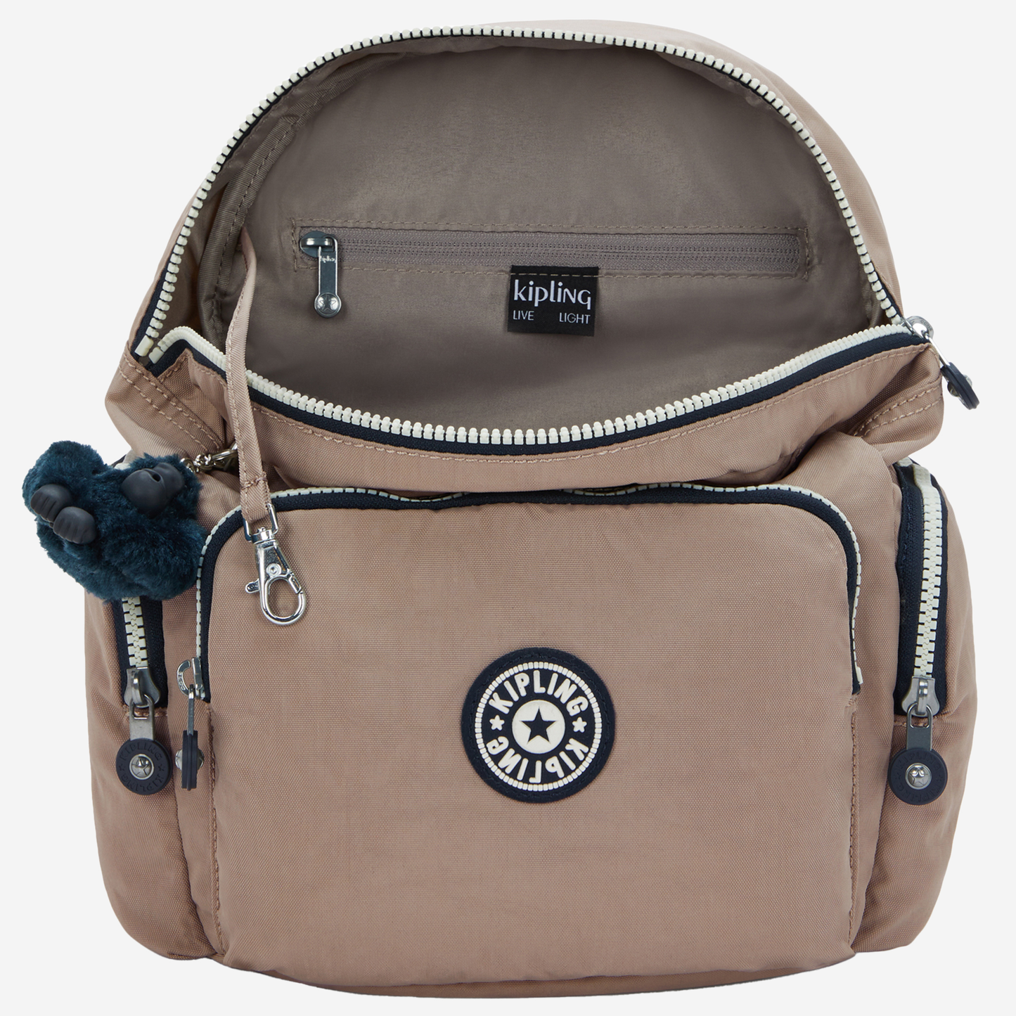 KIPLING City Zip S Soft Taupe C Small backpack I3523-7ML