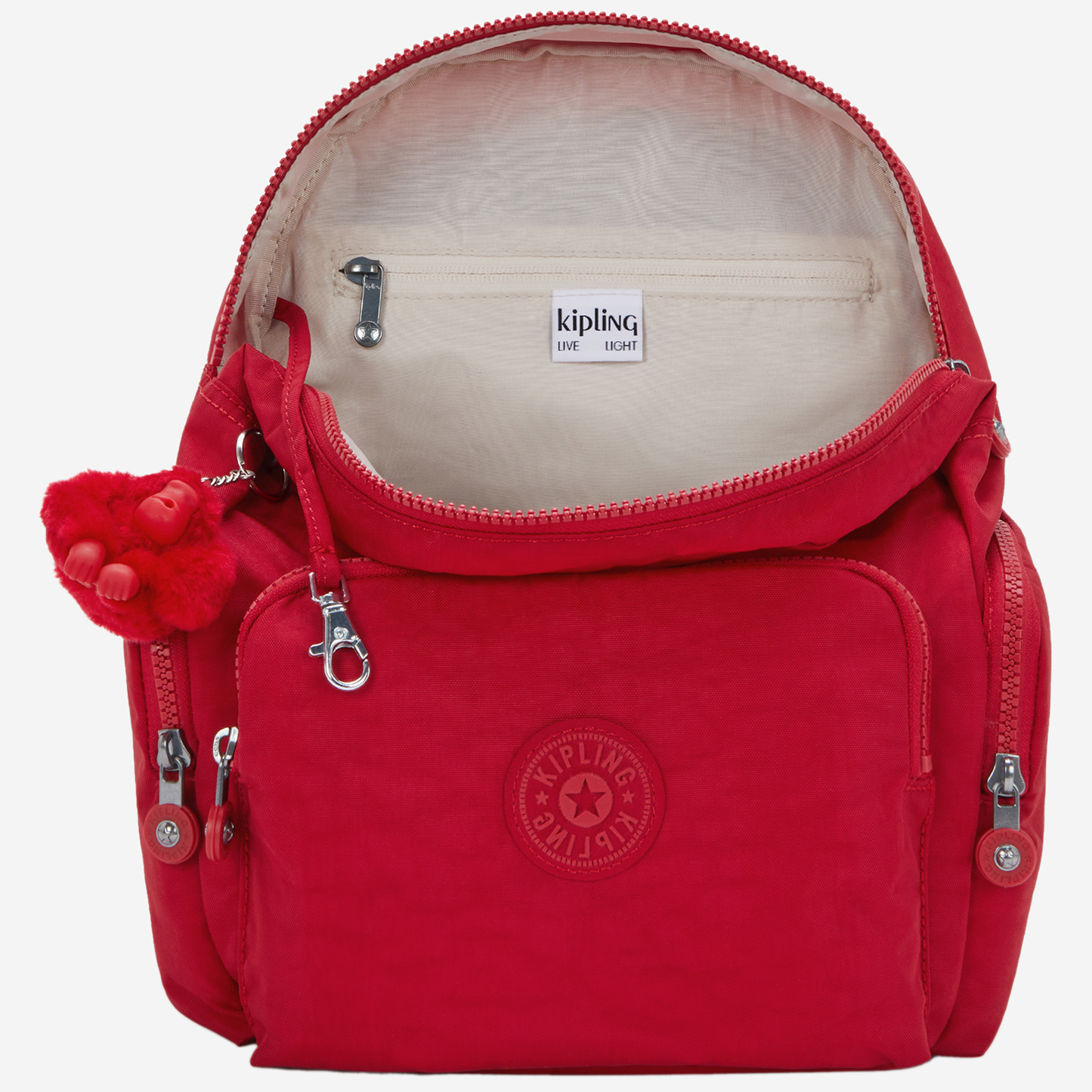 KIPLING City Zip S Ruby Red Small backpack I3523-1NW