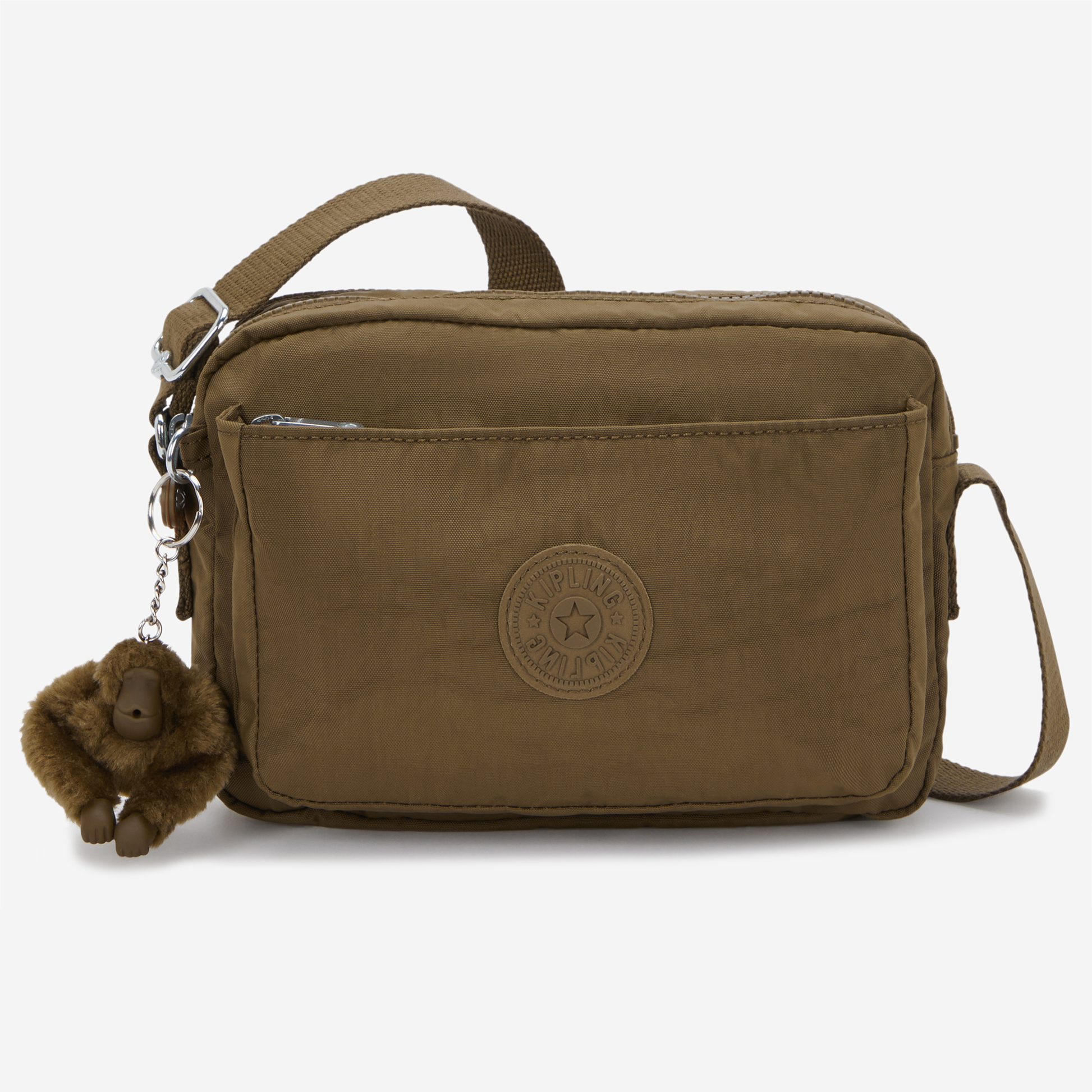 KIPLING Abanu M Smooth Khaki Medium crossbody I7076-1NA