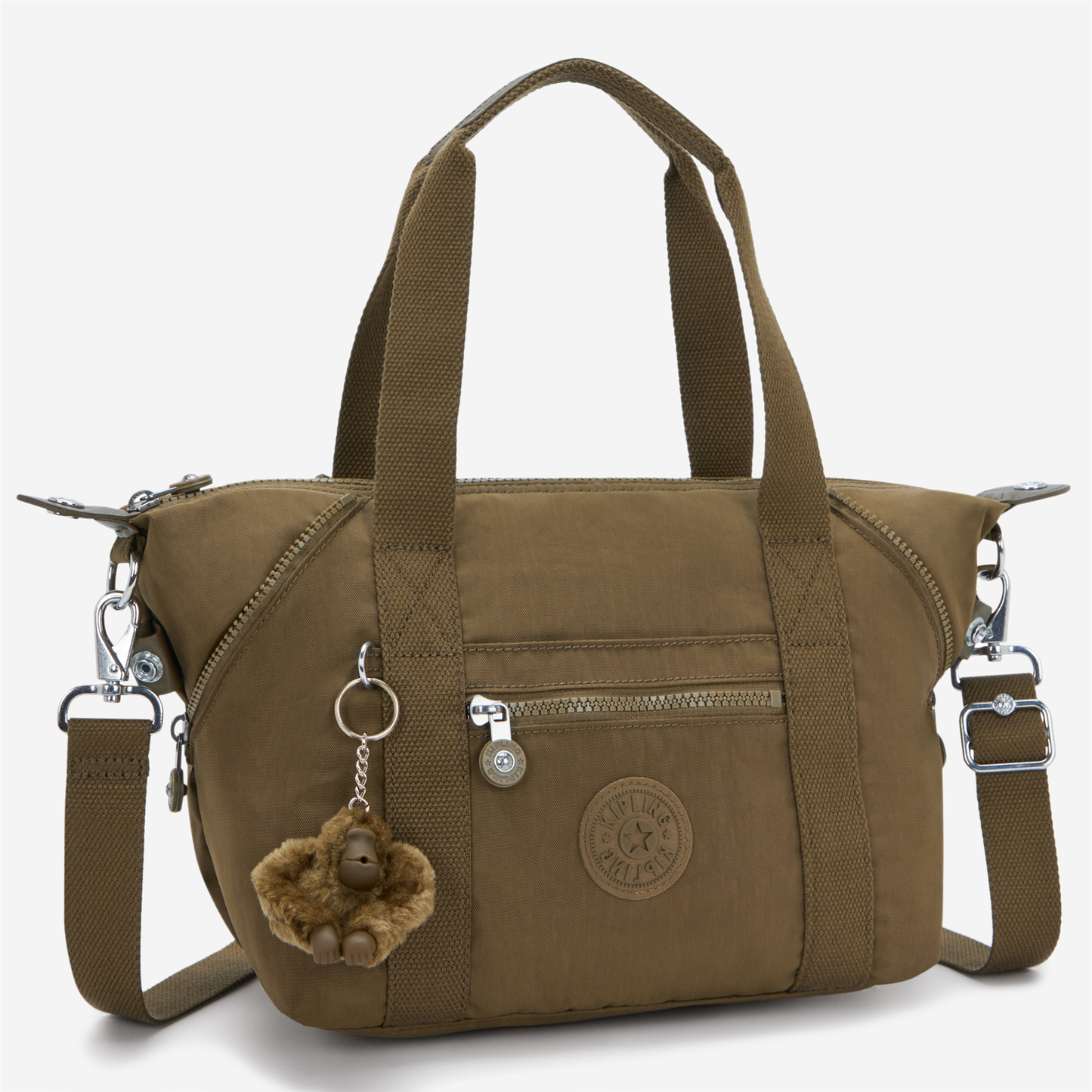 KIPLING Art Mini Smooth Khaki Small handbag (with removable shoulderstrap) 01327-1NA