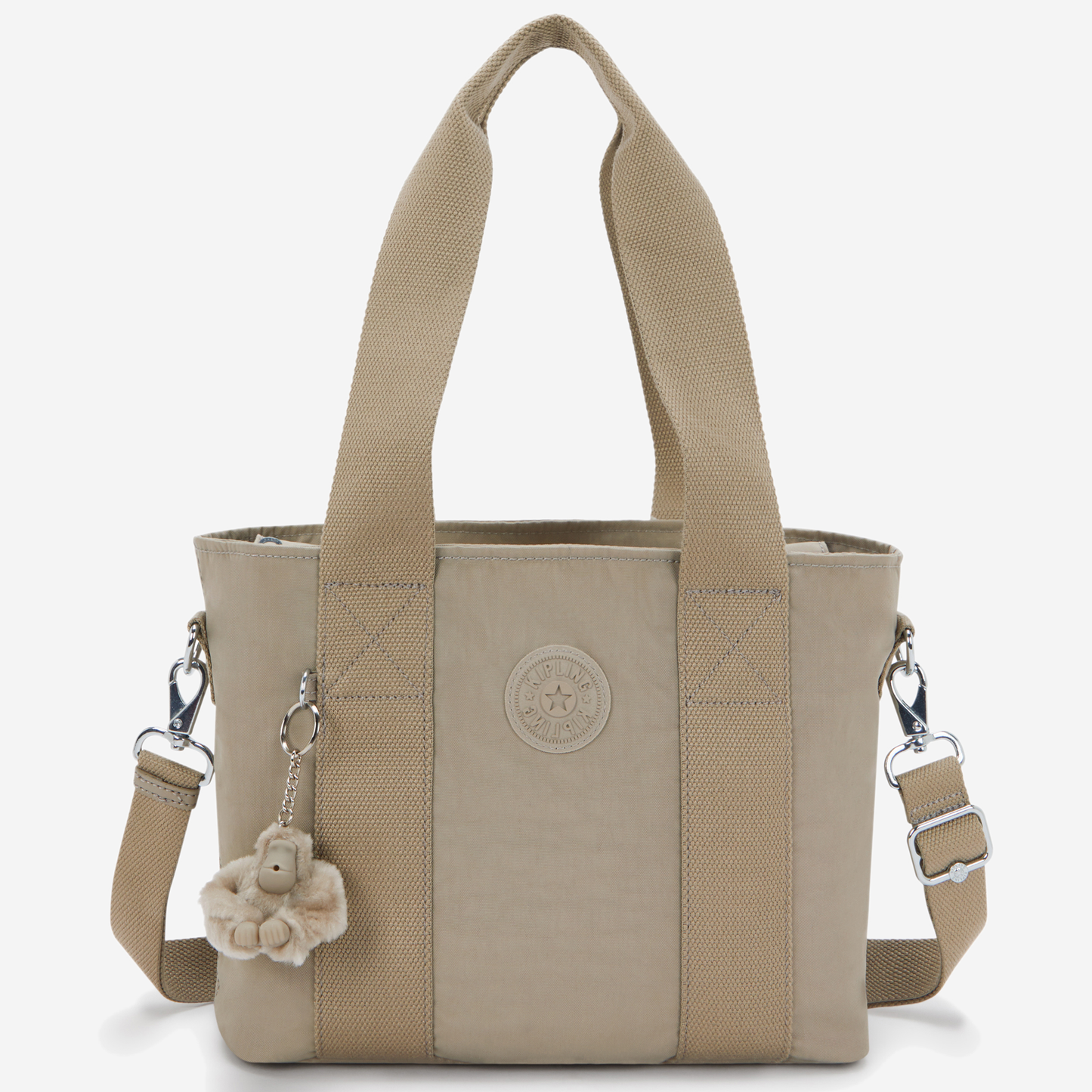 KIPLING Minta M Up Soft Taupe Medium tote (with removable shoulderstrap) I8642-4PW
