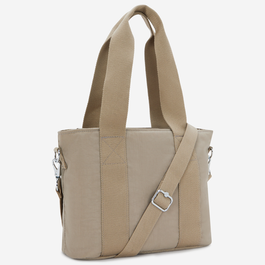 KIPLING Minta M Up Soft Taupe Medium tote (with removable shoulderstrap) I8642-4PW