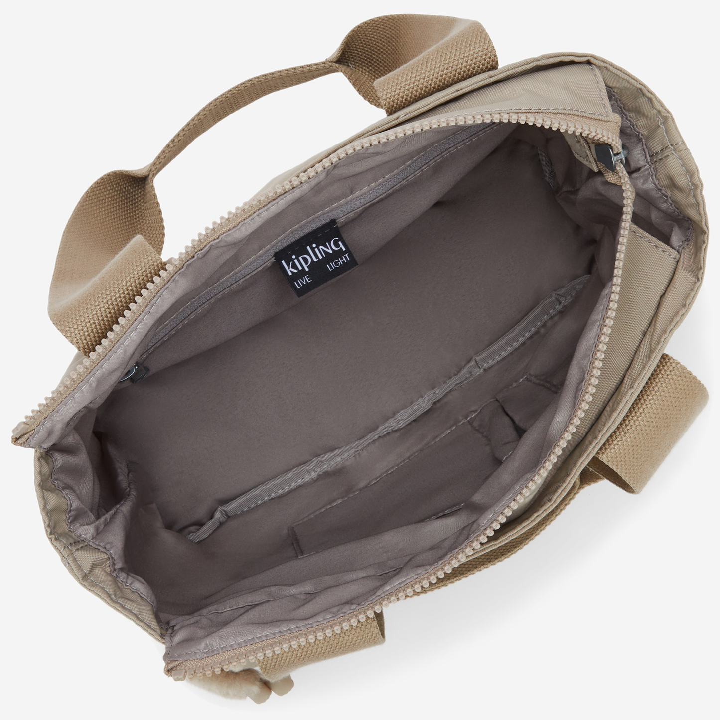 KIPLING Minta M Up Soft Taupe Medium tote (with removable shoulderstrap) I8642-4PW