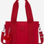 KIPLING Minta M Up حقيبة توت متوسطة بلون أحمر ياقوتي (مع حزام كتف قابل للإزالة) I8642-1NW