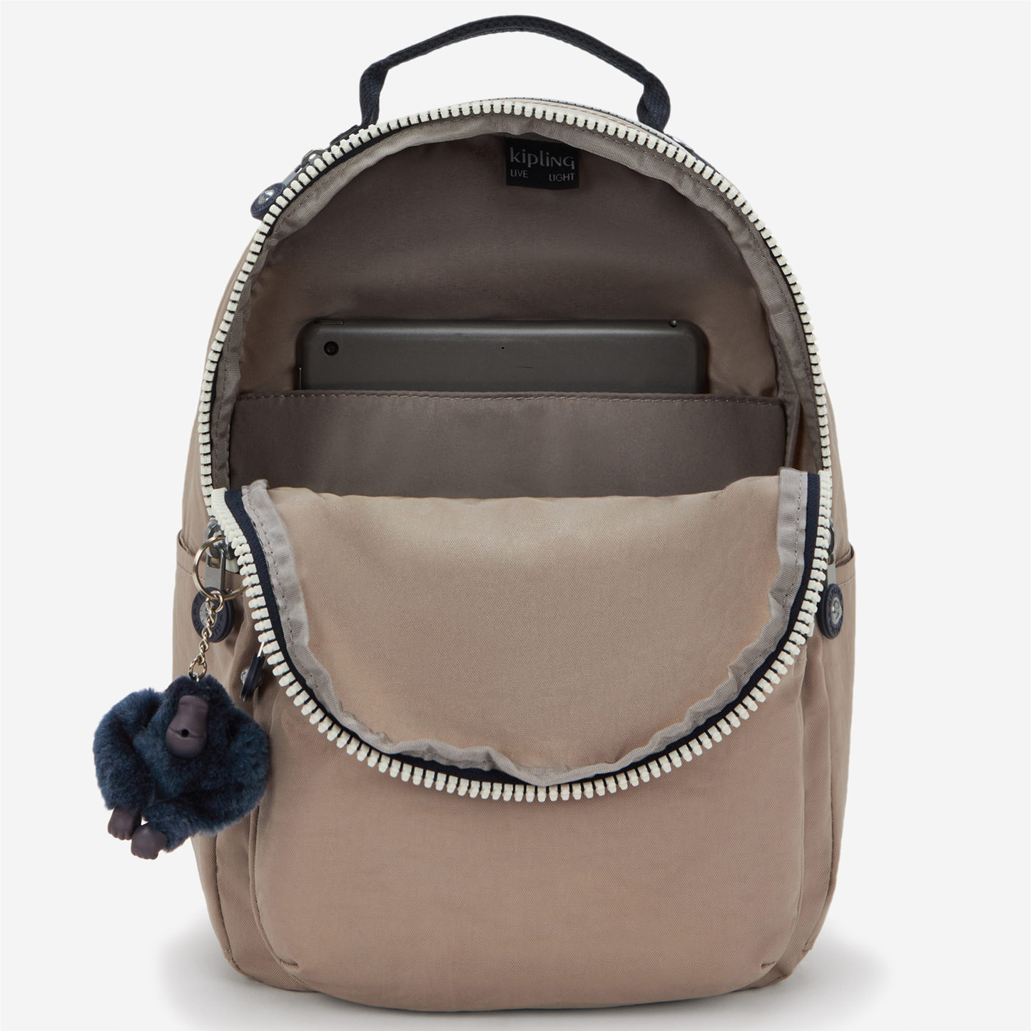 KIPLING Seoul S Soft Taupe C Small backpack (with tablet compartment) I4082-7ML
