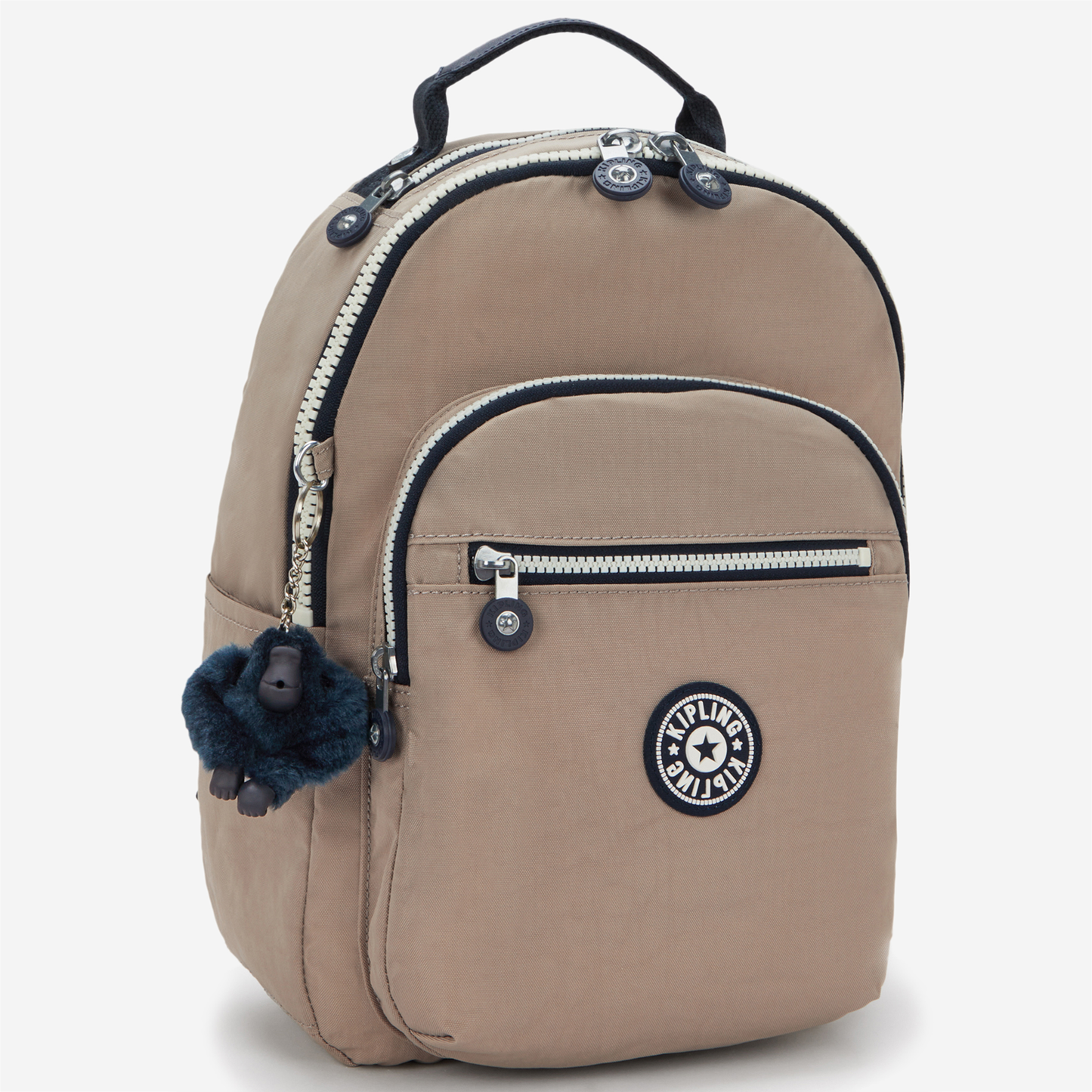 KIPLING Seoul S Soft Taupe C Small backpack (with tablet compartment) I4082-7ML