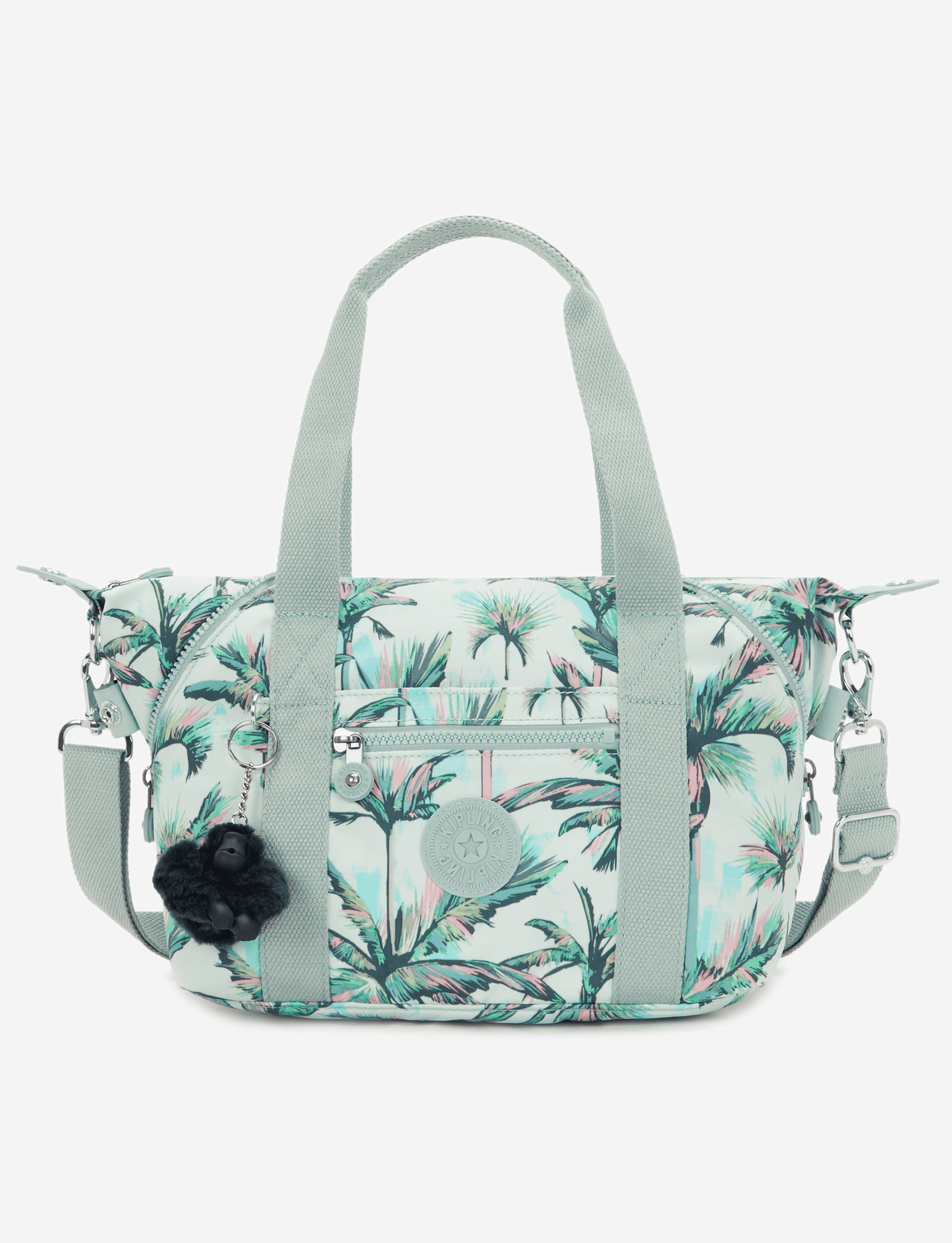 KIPLING Art Mini More Palm Trees حقيبة يد صغيرة (مع حزام كتف قابل للإزالة) I5656-8DJ