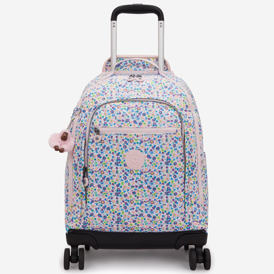 KIPLING New Zea Digi Flower Prt Large wheeled backpack (with laptop compartment) I4674-7ER
