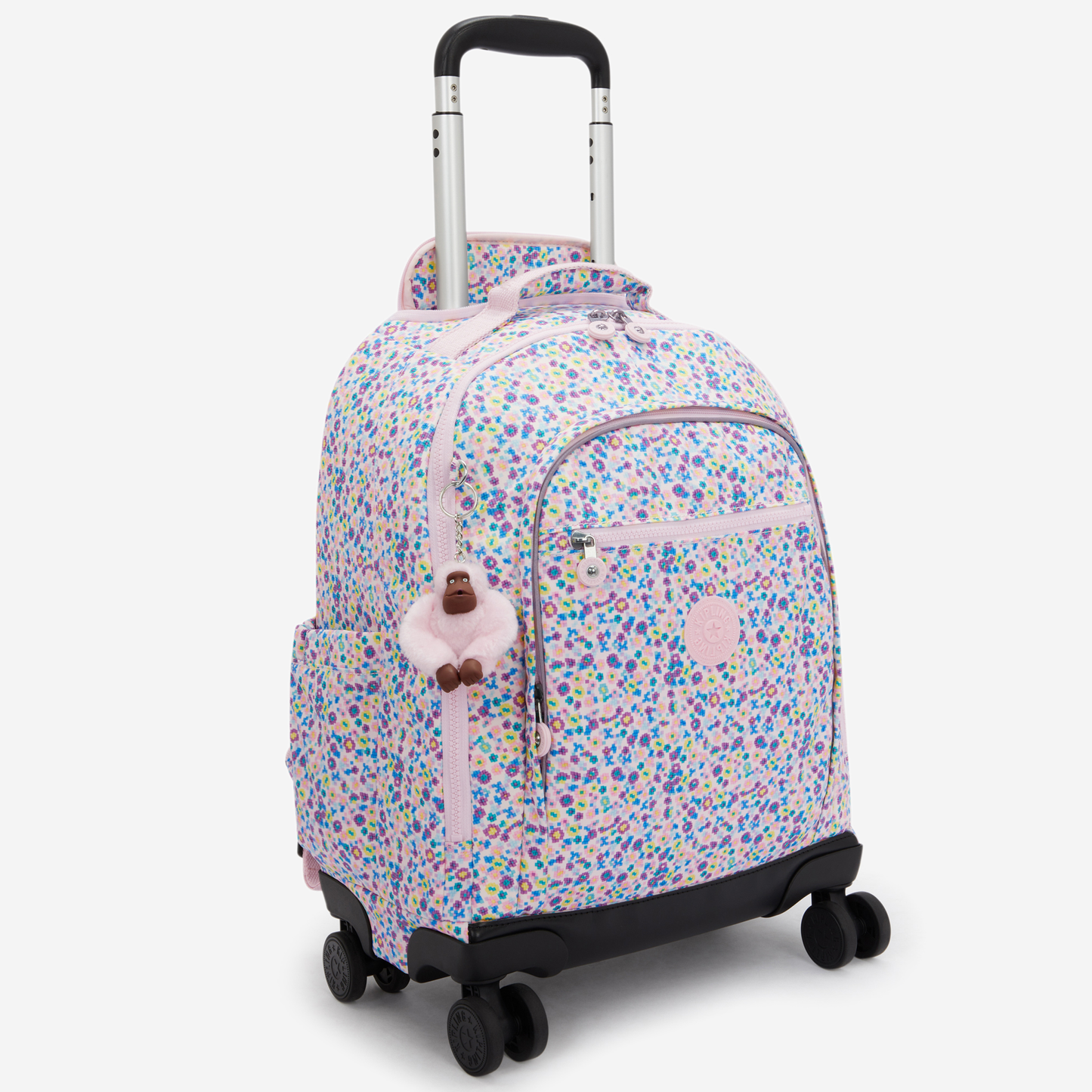 KIPLING New Zea Digi Flower Prt Large wheeled backpack (with laptop compartment) I4674-7ER
