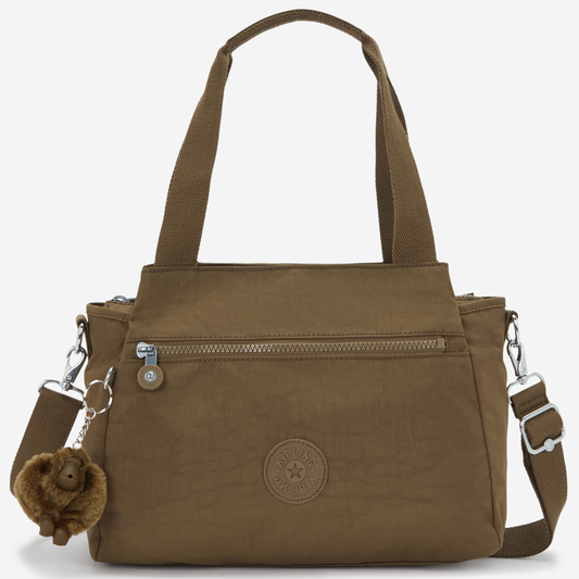 KIPLING Elysia Smooth Khaki Medium shoulderbag (with removable shoulderstrap) 43791-1NA