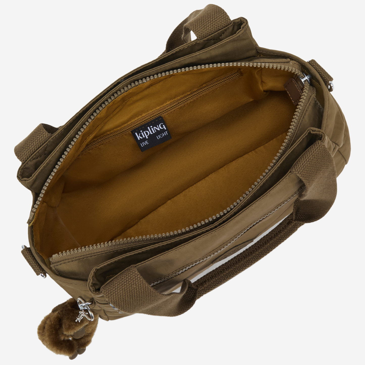 KIPLING Elysia Smooth Khaki Medium shoulderbag (with removable shoulderstrap) 43791-1NA