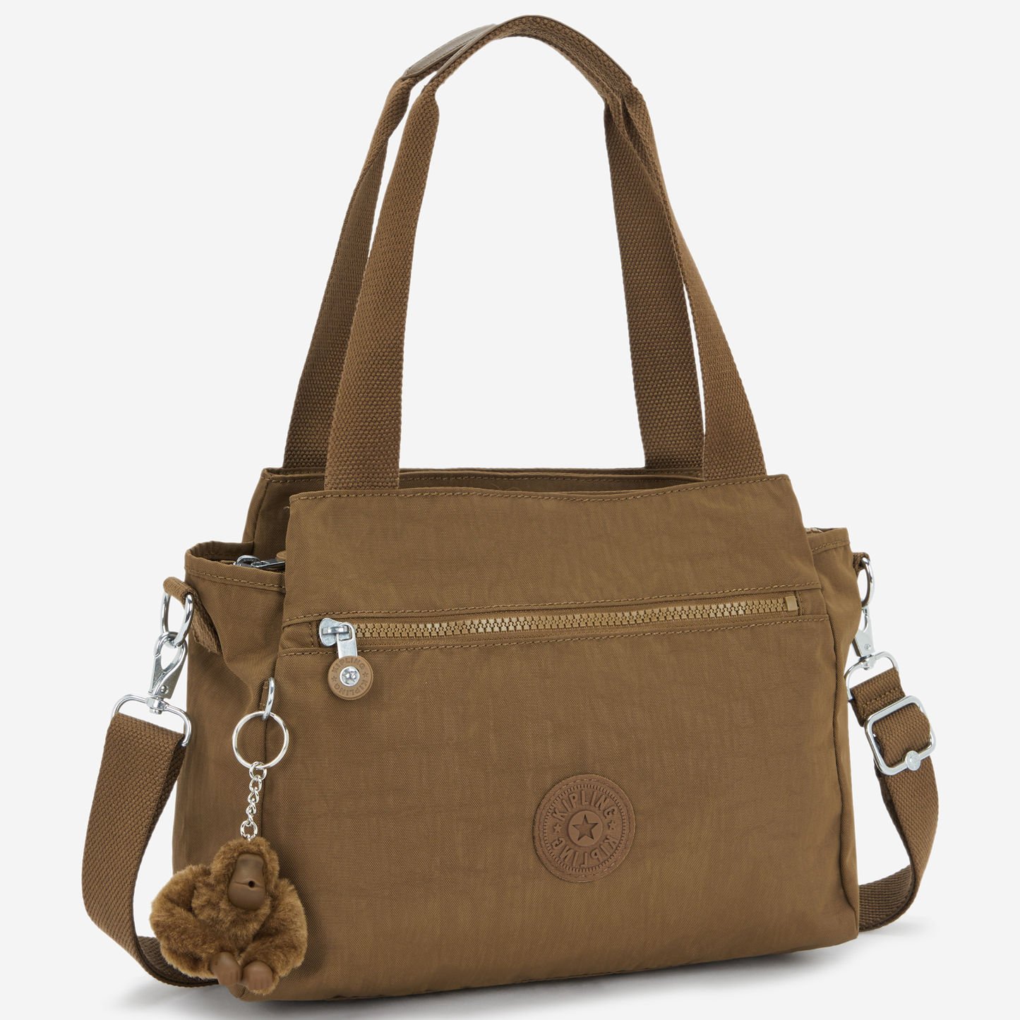 KIPLING Elysia Smooth Khaki Medium shoulderbag (with removable shoulderstrap) 43791-1NA