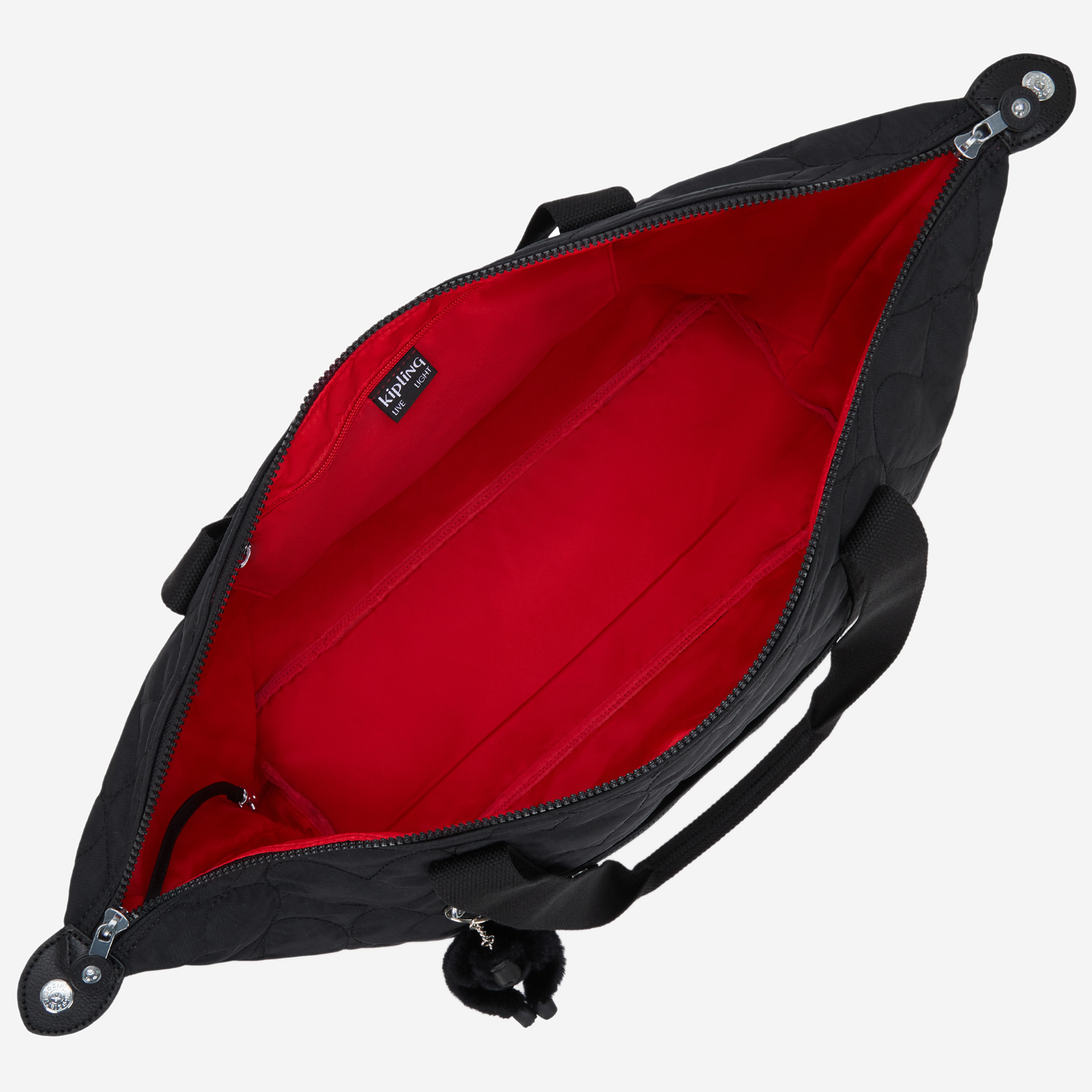 KIPLING Art M Many Hearts Bla Large tote I9857-2KN