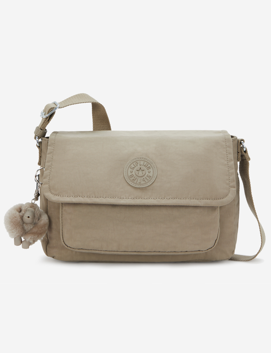 حقيبة كروس متوسطة KIPLING Dalma Soft Taupe (مع سحاب قابل للتوسيع) I8123-4PW