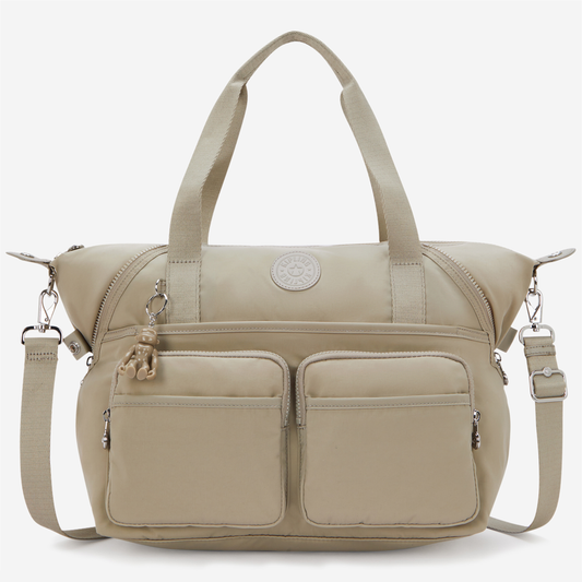 KIPLING New Art Duo Pocket Boho Tan Medium shoulderbag (with removable shoulderstrap) I8472-1HX