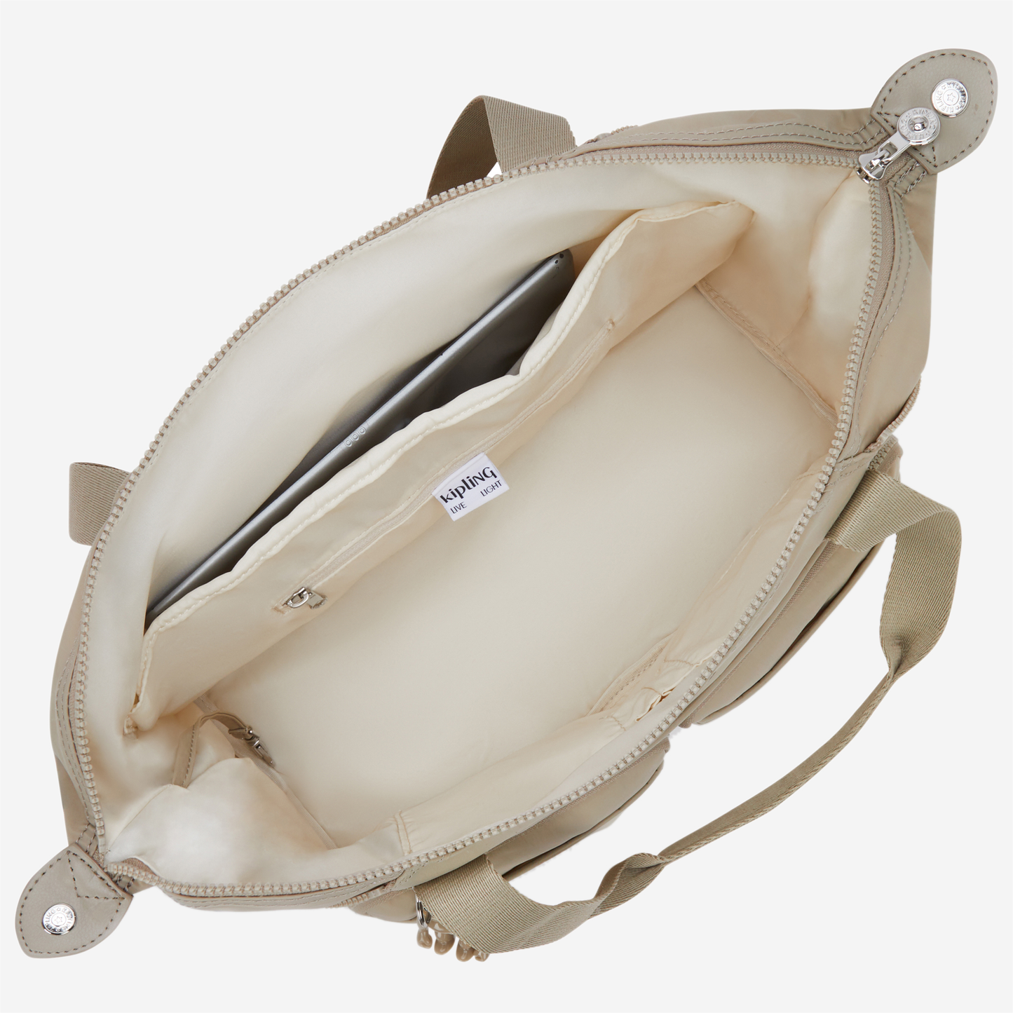 KIPLING New Art Duo Pocket Boho Tan Medium shoulderbag (with removable shoulderstrap) I8472-1HX