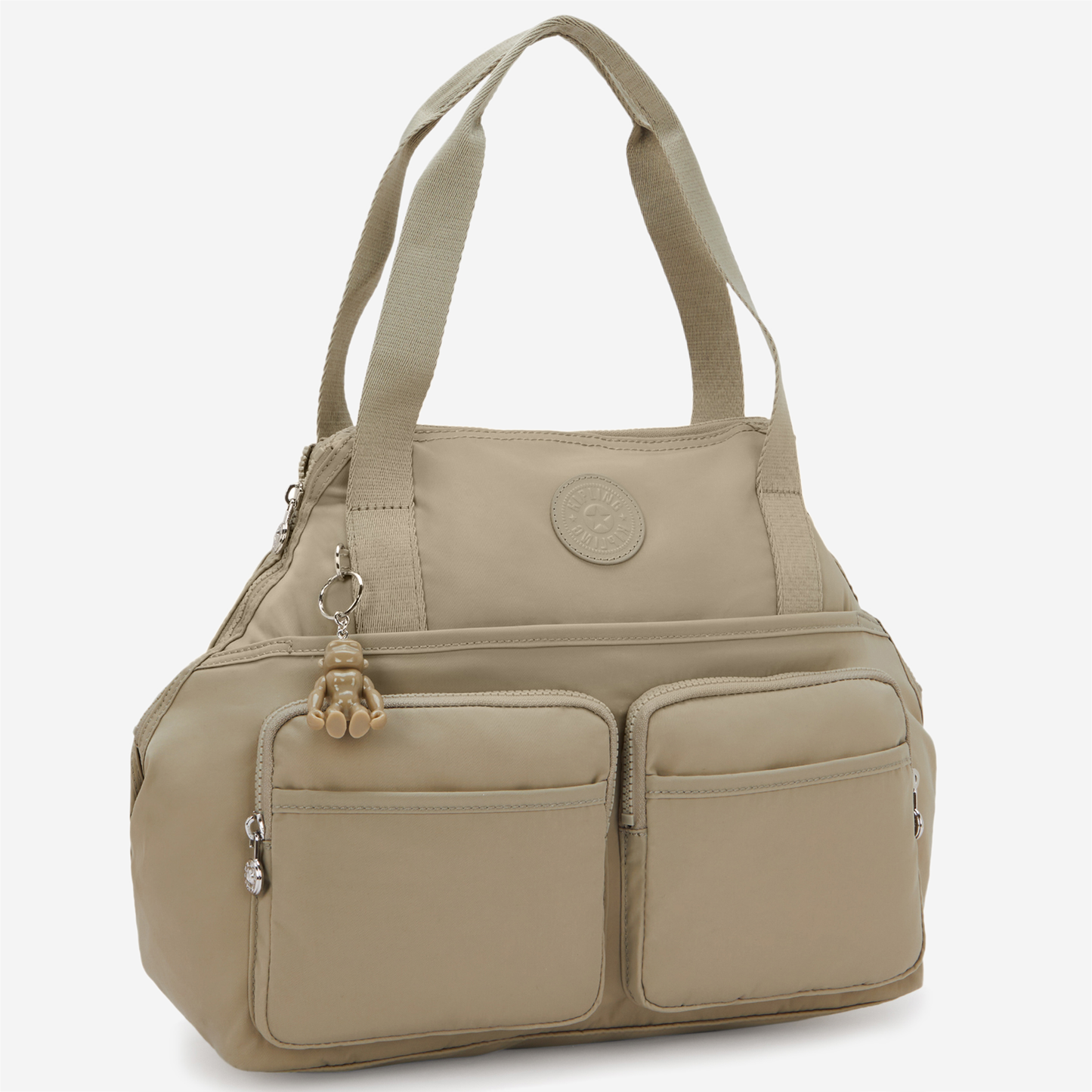 KIPLING New Art Duo Pocket Boho Tan Medium shoulderbag (with removable shoulderstrap) I8472-1HX