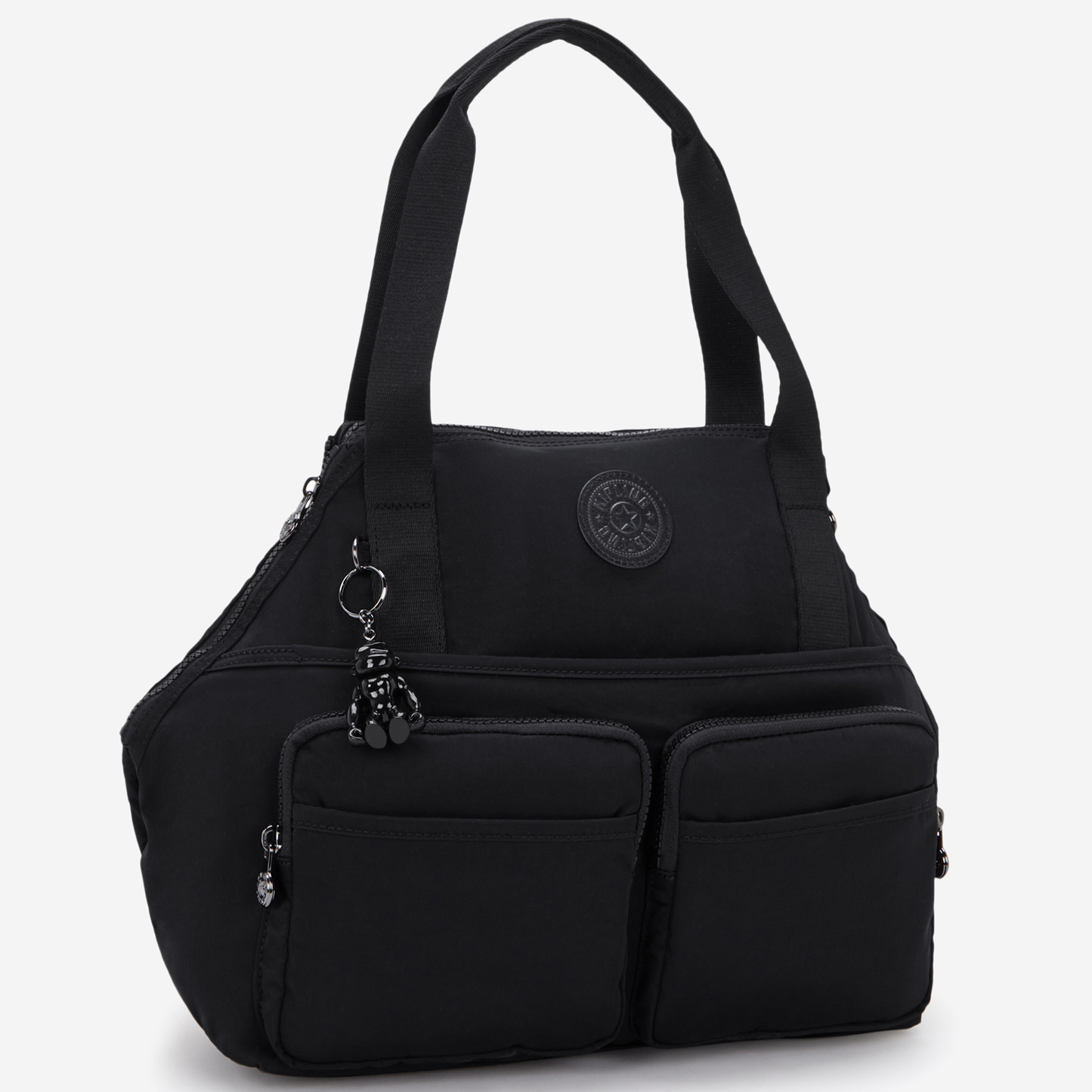 KIPLING New Art Duo Pocket Infinite Black Medium shoulderbag (with removable shoulderstrap) I8472-2EN