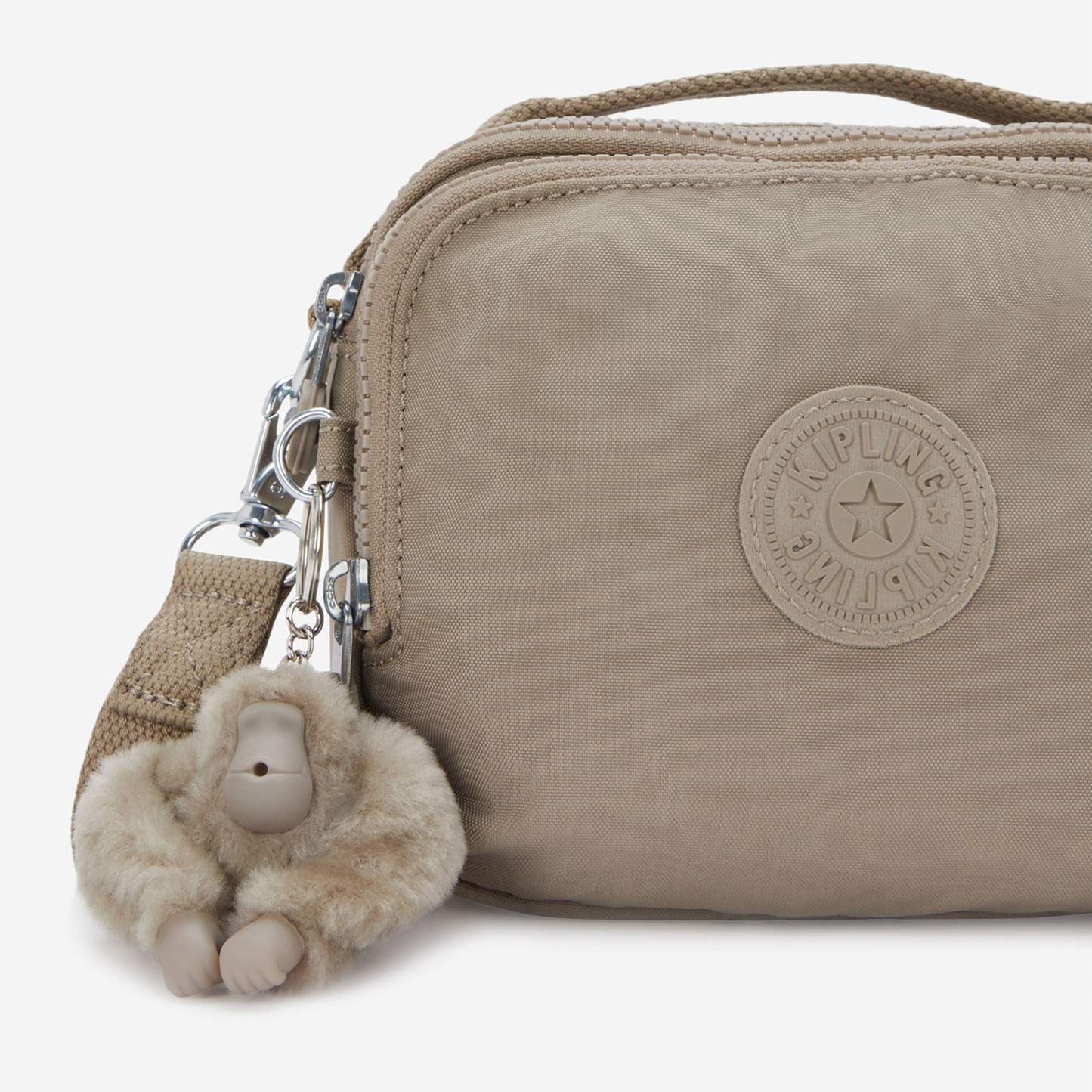 KIPLING Cahir Soft Taupe Small crossbody (convertible to backpack) I8061-4PW