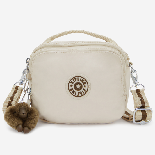 KIPLING Cahir Soft Sand Small crossbody (convertible to backpack) I8061-9LO