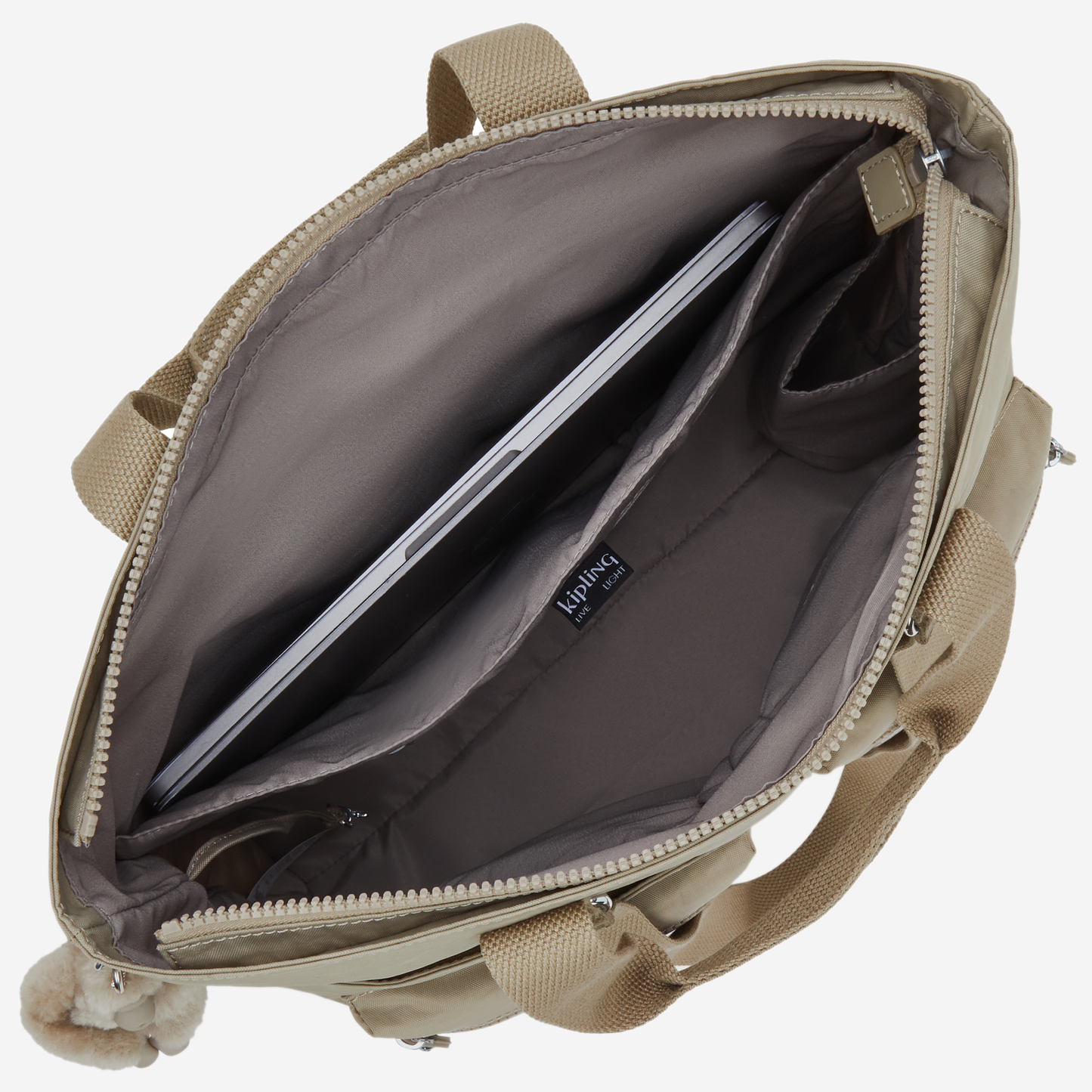 KIPLING India Soft Taupe Large tote I4609-4PW