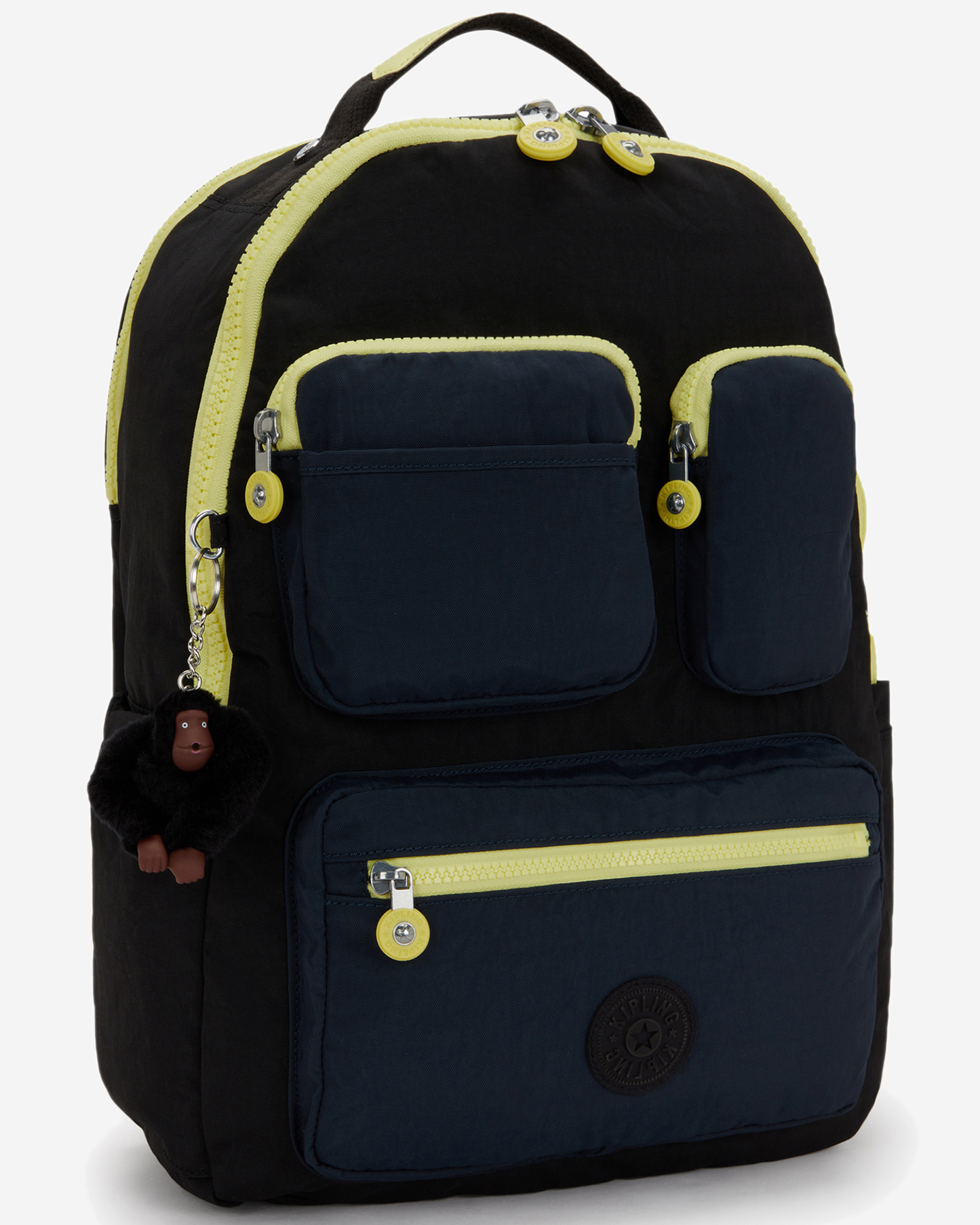 Kipling  Seoul Lap Pocket Black Pocket Bl Large Backpack with Laptop Compartment I9531-8EP