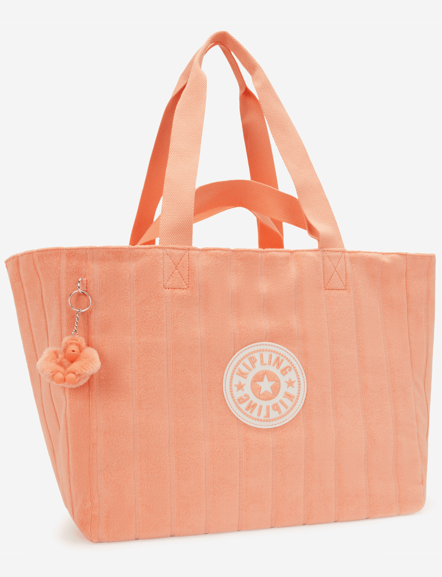 Kipling Naomi Orangy Towel Large Tote with extra pouch I8699-8EE